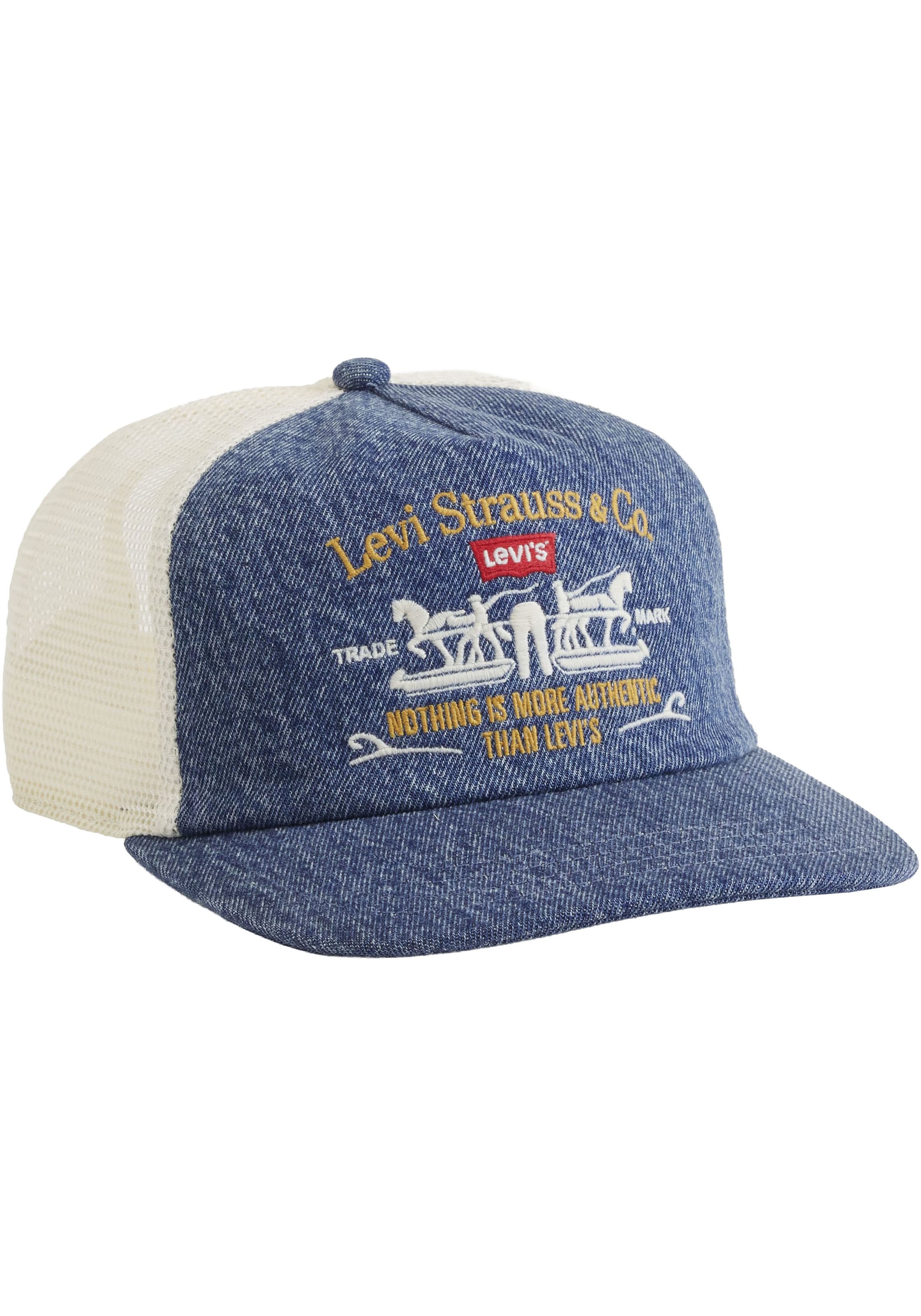Levi's® Casquette de camionneur »SADDLEMAN TRUCKER« avec filet et visière rigide - réglable