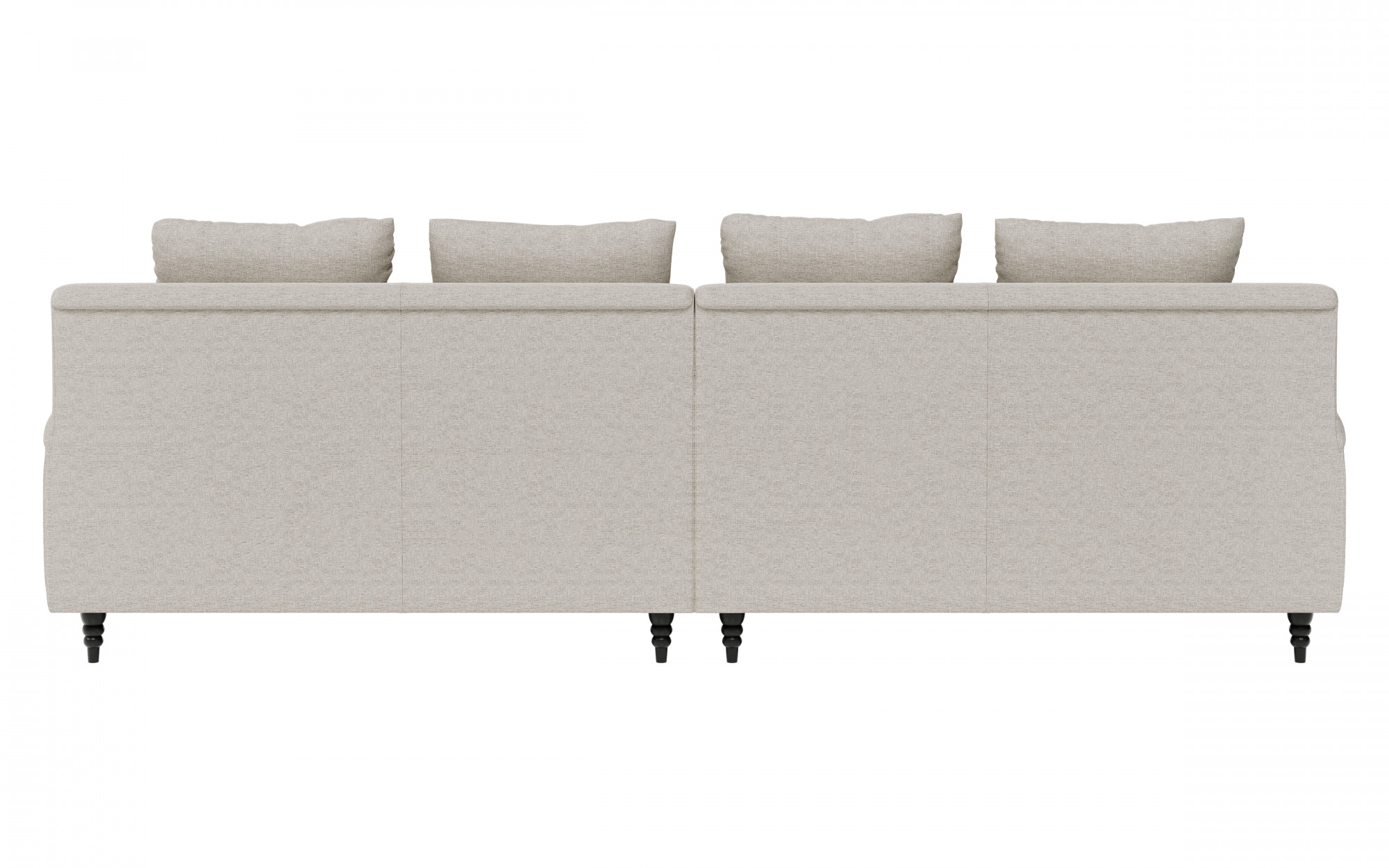 Guido Maria Kretschmer Home&Living Big-Sofa »NORIN«, zwei Fussarten: vorne - Rollen, hinten - Holzfüsse