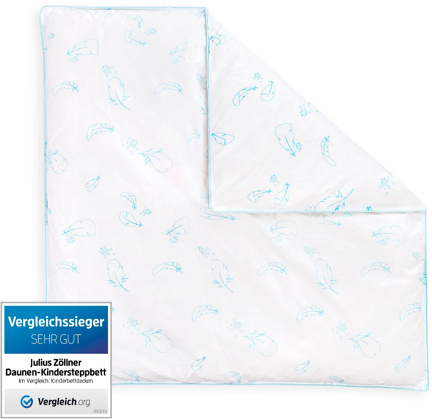 Image of Julius Zöllner Daunenbettdecke »Daunen-Ganzjahressteppbett«, warm, Füllung 90% Entendaune, 10% Entenfedern, (1 St.) bei Ackermann Versand Schweiz