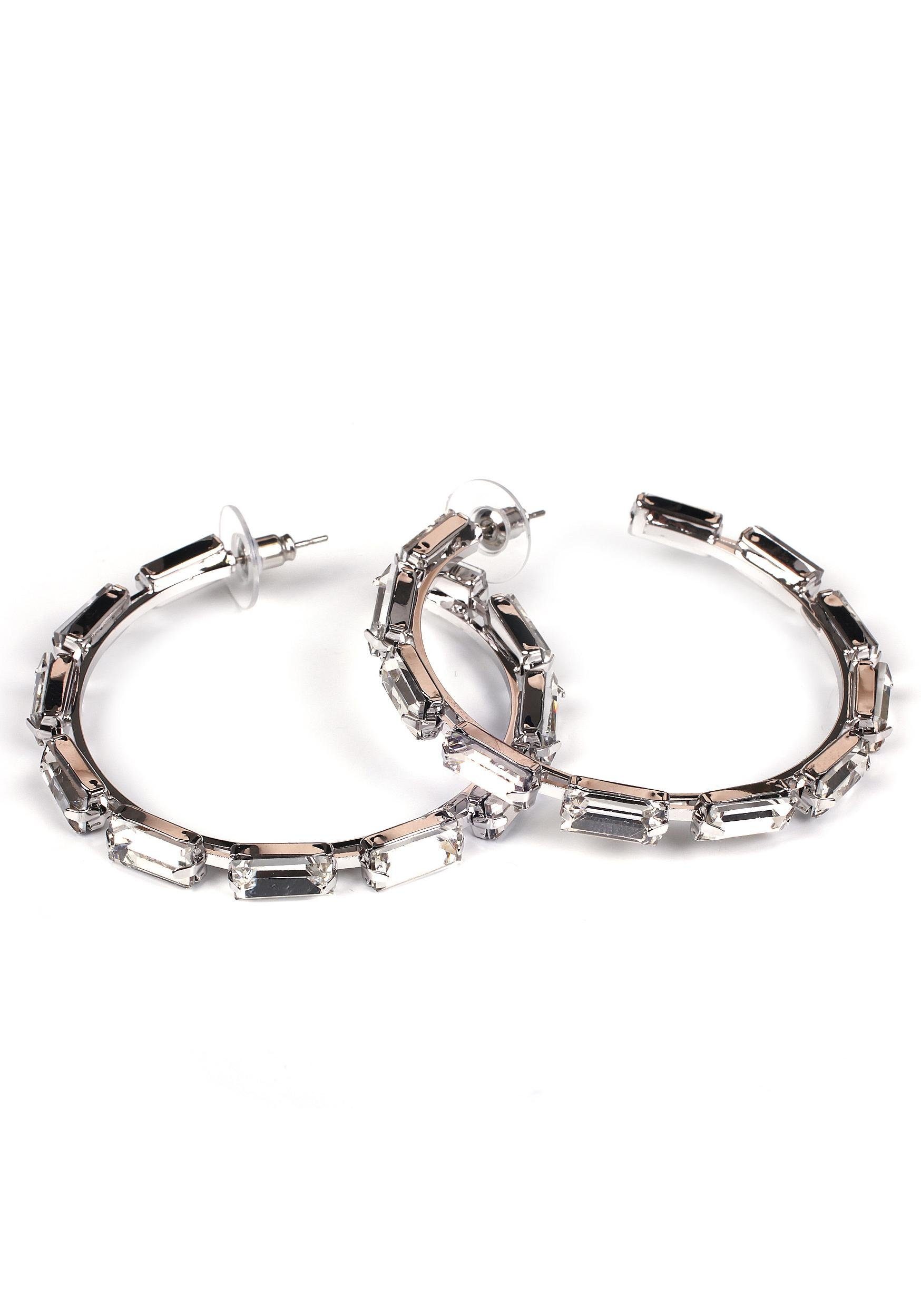 Paar Creolen »im modernen Design«