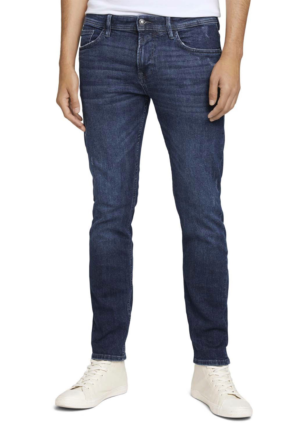 Image of TOM TAILOR Denim 5-Pocket-Jeans, mit Leder-Badge bei Ackermann Versand Schweiz