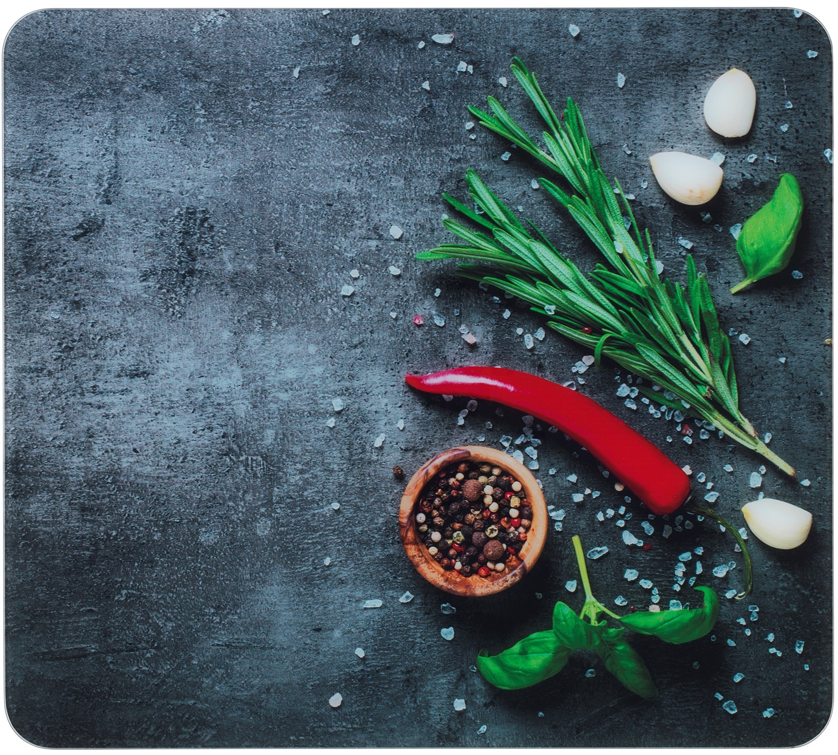 Image of Maximex Schneide- und Abdeckplatte »Rosmarin«, 56 x 50 cm, Vielseitig einsetzbare, mobile Arbeitsplatte, auch als Schneidebrett oder Wandspritzschutz nutzbar bei Ackermann Versand Schweiz