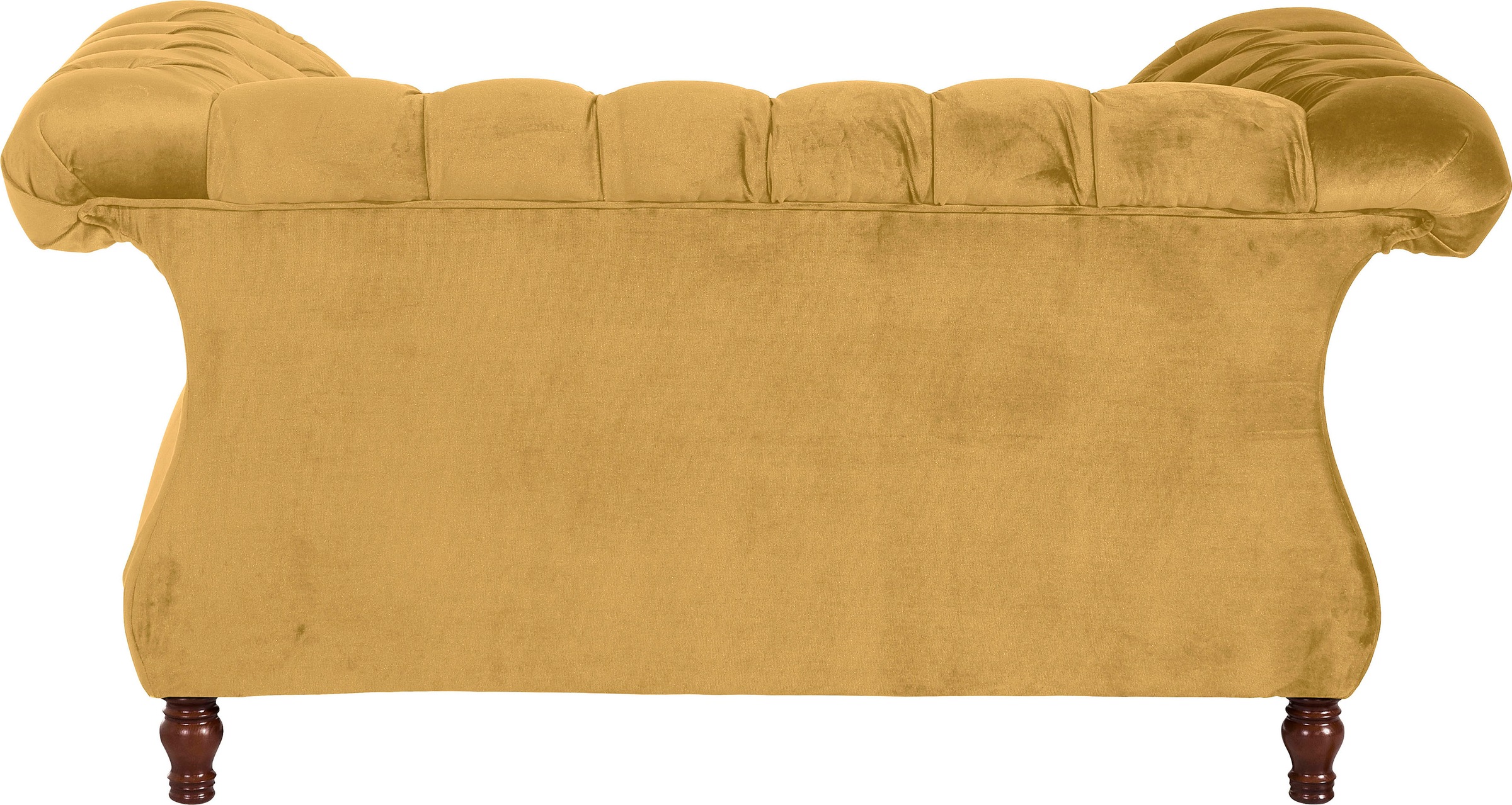 Max Winzer® Loveseat »Isabelle, Loungesessel«, Knopfheftung & gedrechselten Füssen in Buche Nussbaum, Breite 167 cm