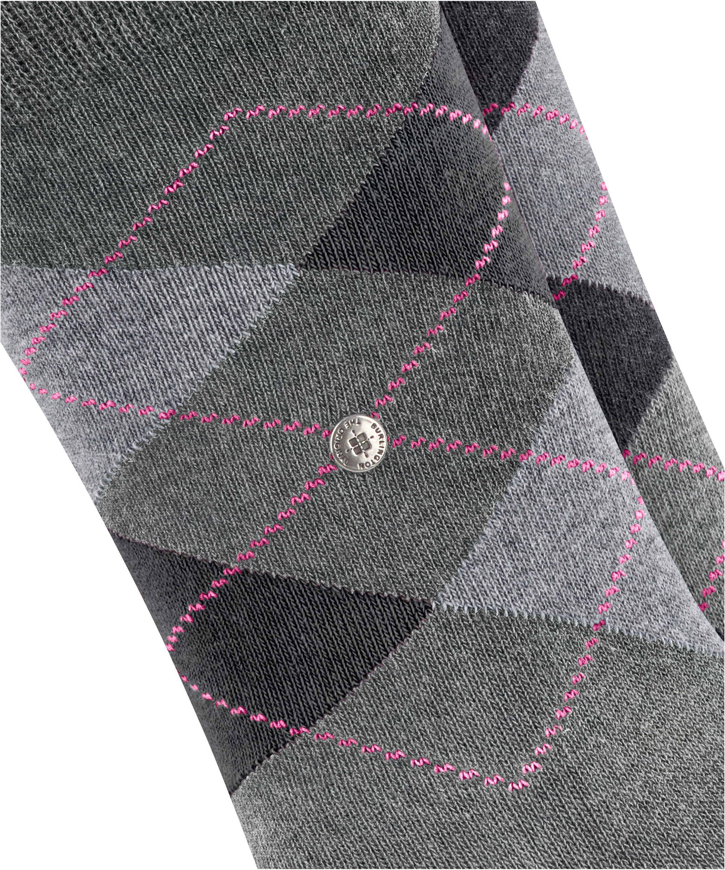 Burlington Chaussettes »Everyday Argyle« 2 paires,  taille unique 36-41, motif argyle, coton peigné