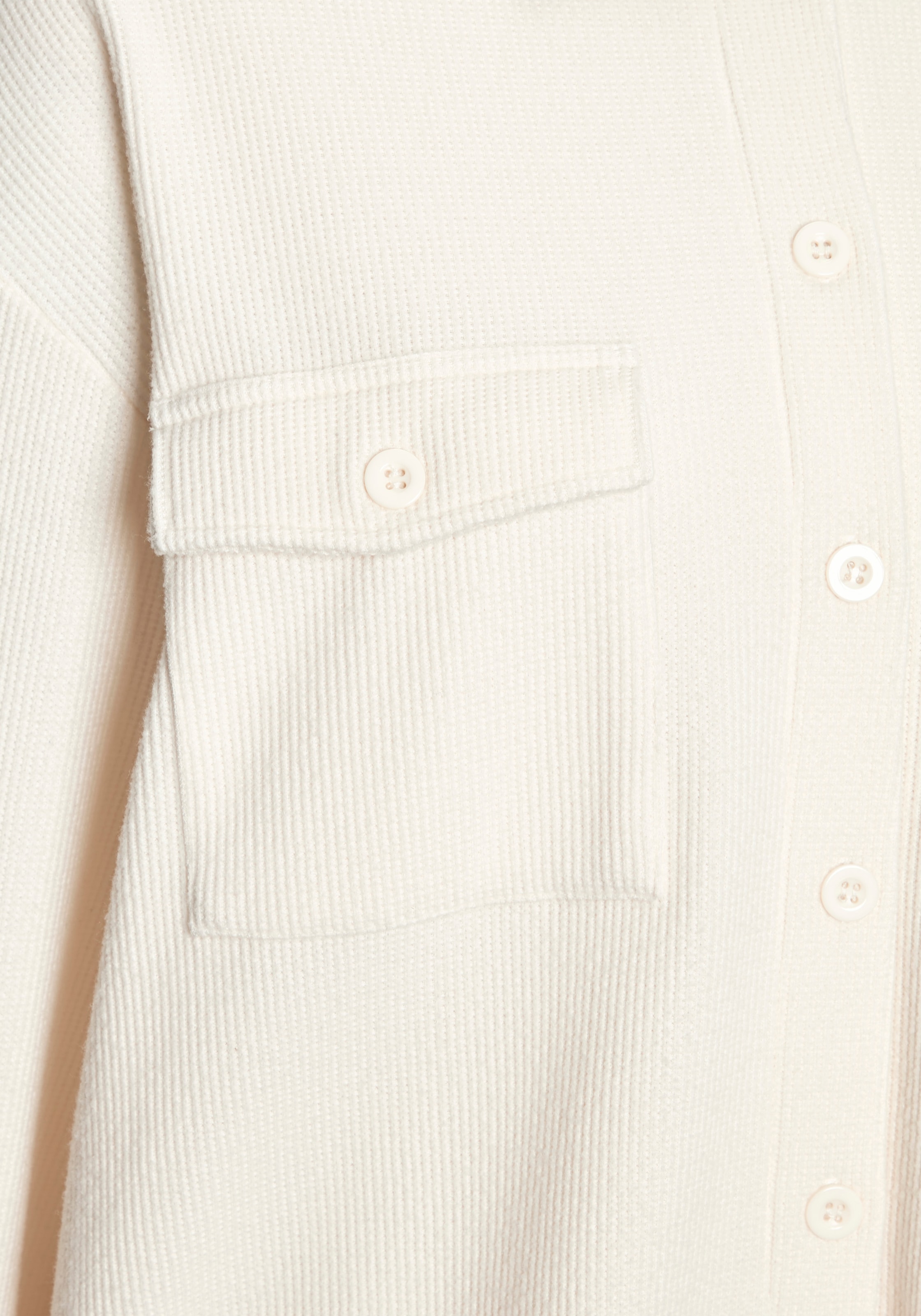 LASCANA Blusenshirt in modischer Piqué-Optik