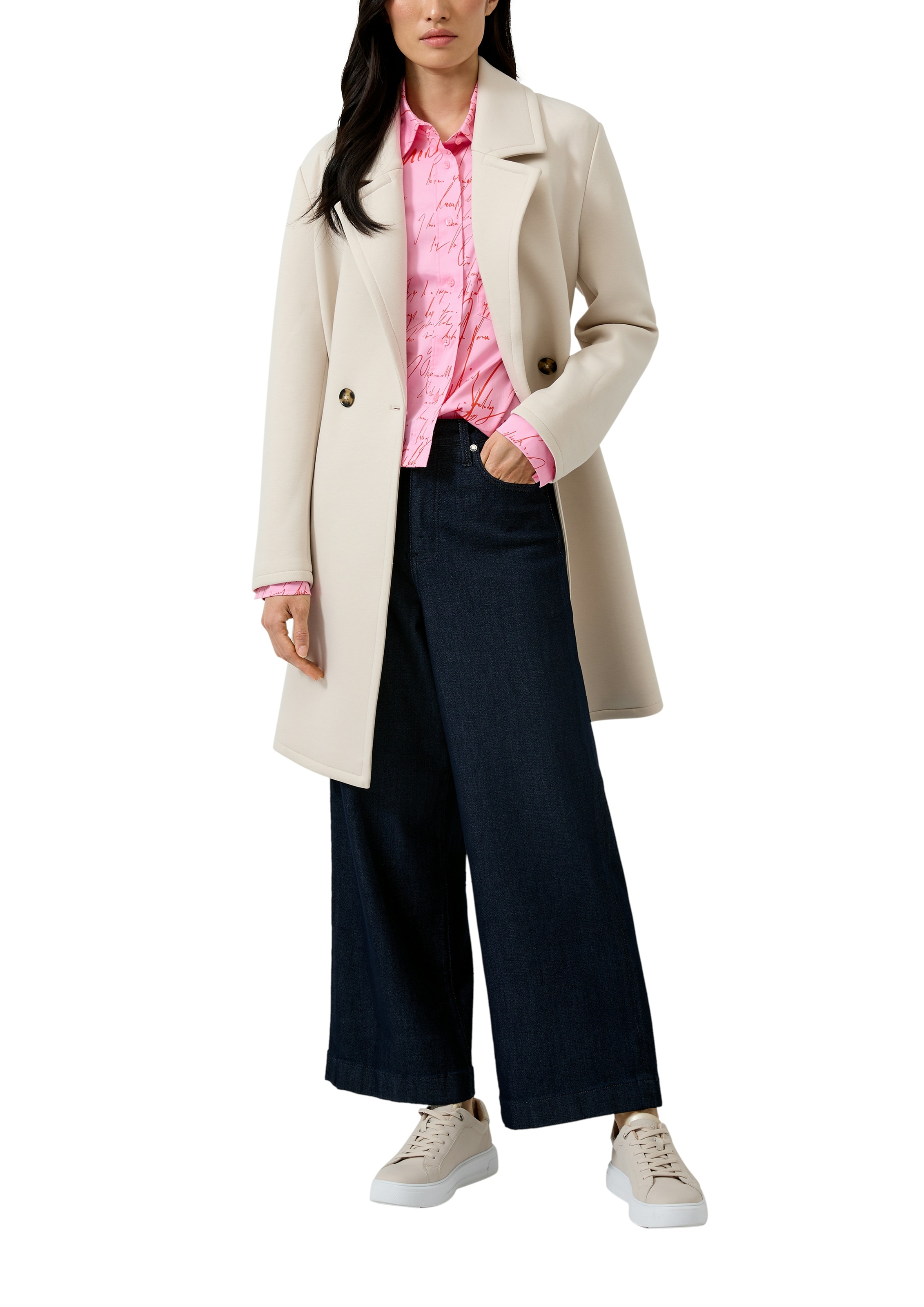 Image of s.Oliver BLACK LABEL Weite Jeans im Five-Pocket Style