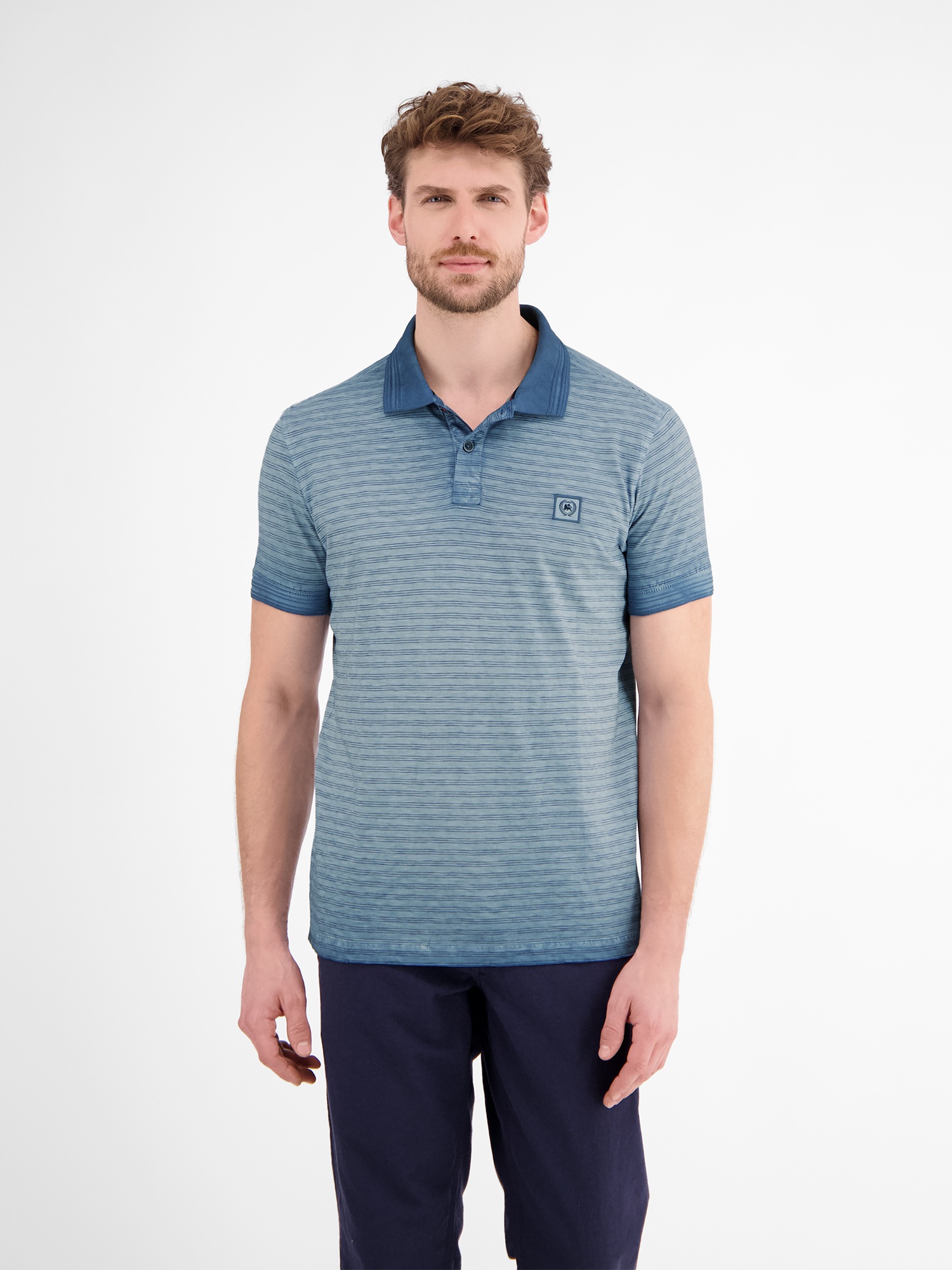 Image of LERROS Poloshirt "Gestreiftes Poloshirt für Herren"