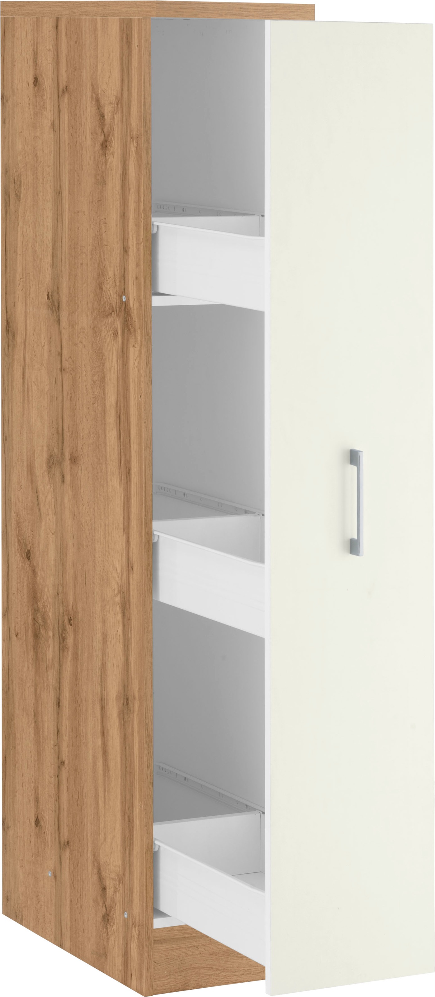 KOCHSTATION Armoire à pharmacie »KS-Colmar« 30 cm de large, 165 cm de haut, avec 3 étagères, avec poignée en métal