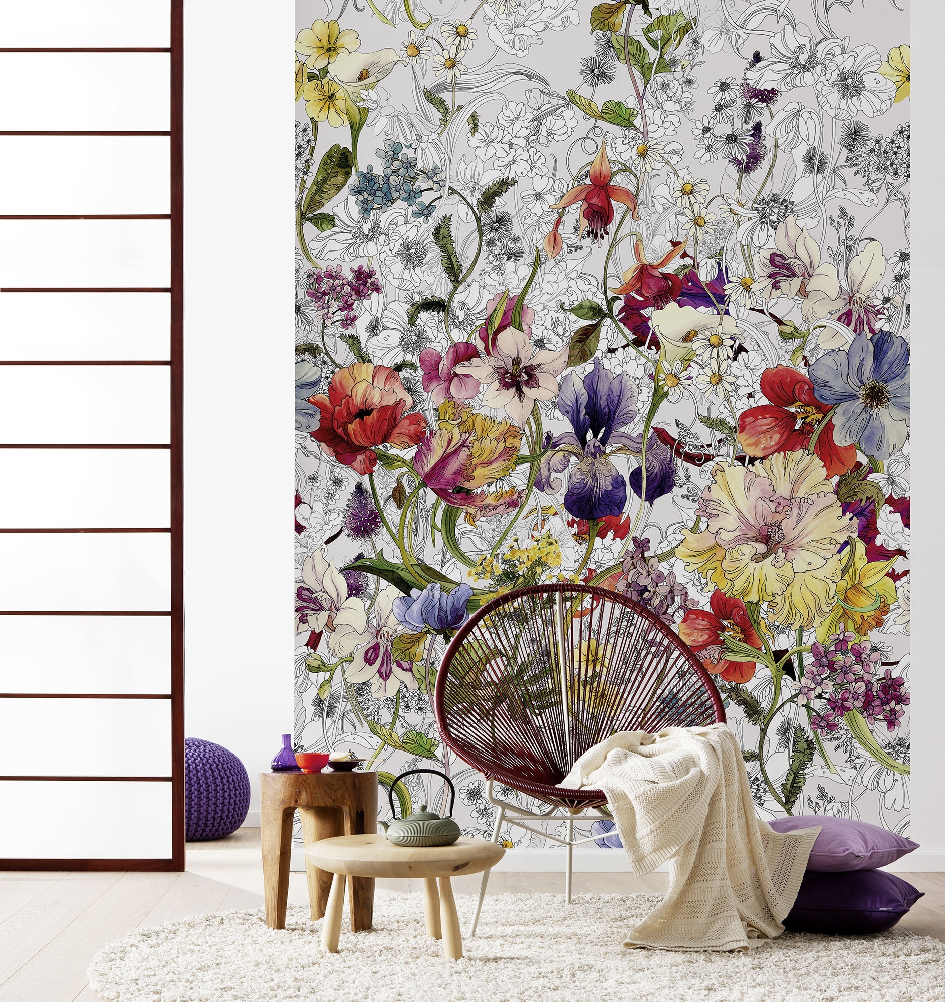 Image of Komar Fototapete "Vlies Fototapete - Flora - Grösse 200 x 250 cm" Motiv bedruckt glatt