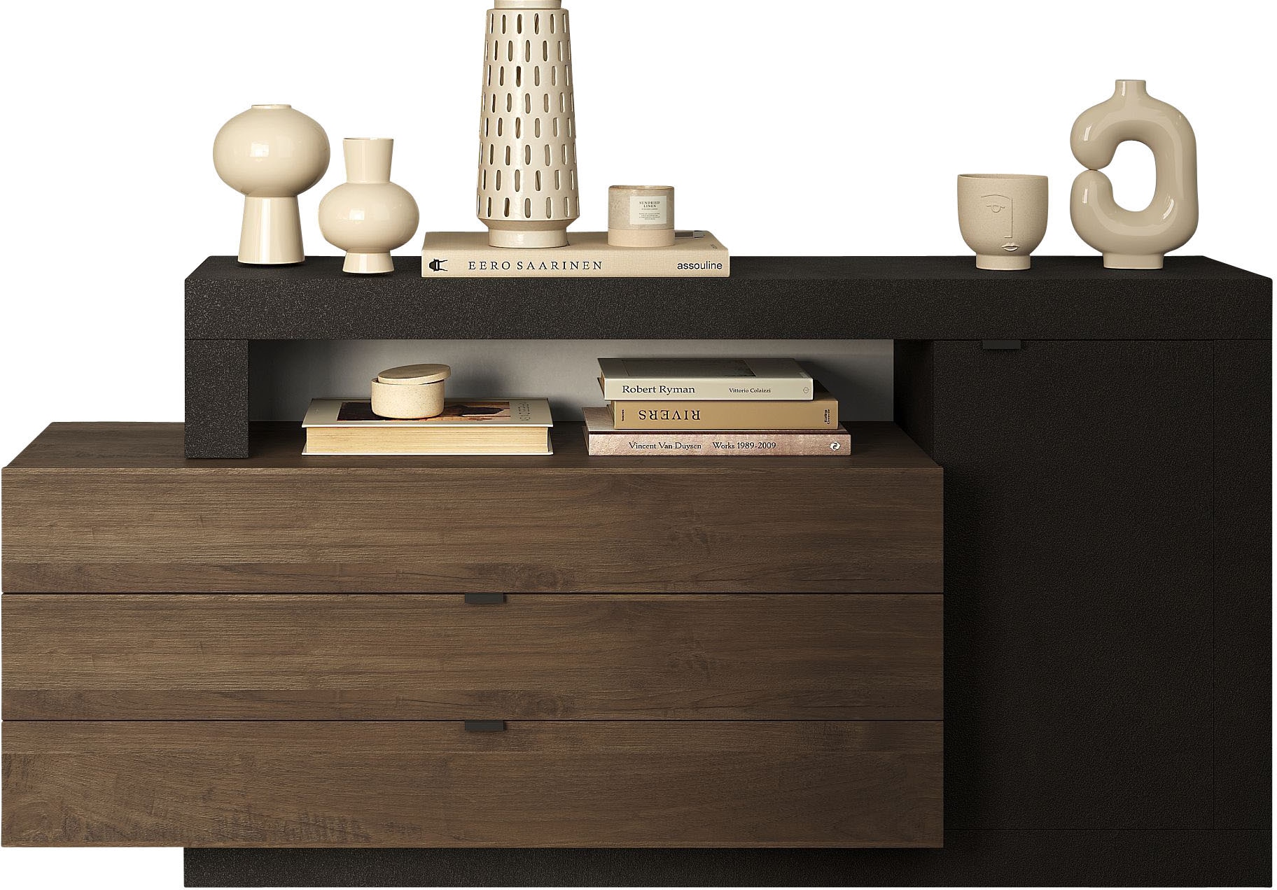 Home affaire Sideboard »Freedom« Breite 159 cm mit 1 Tür und 3 Schubkästen (in verschiedenen Farben)