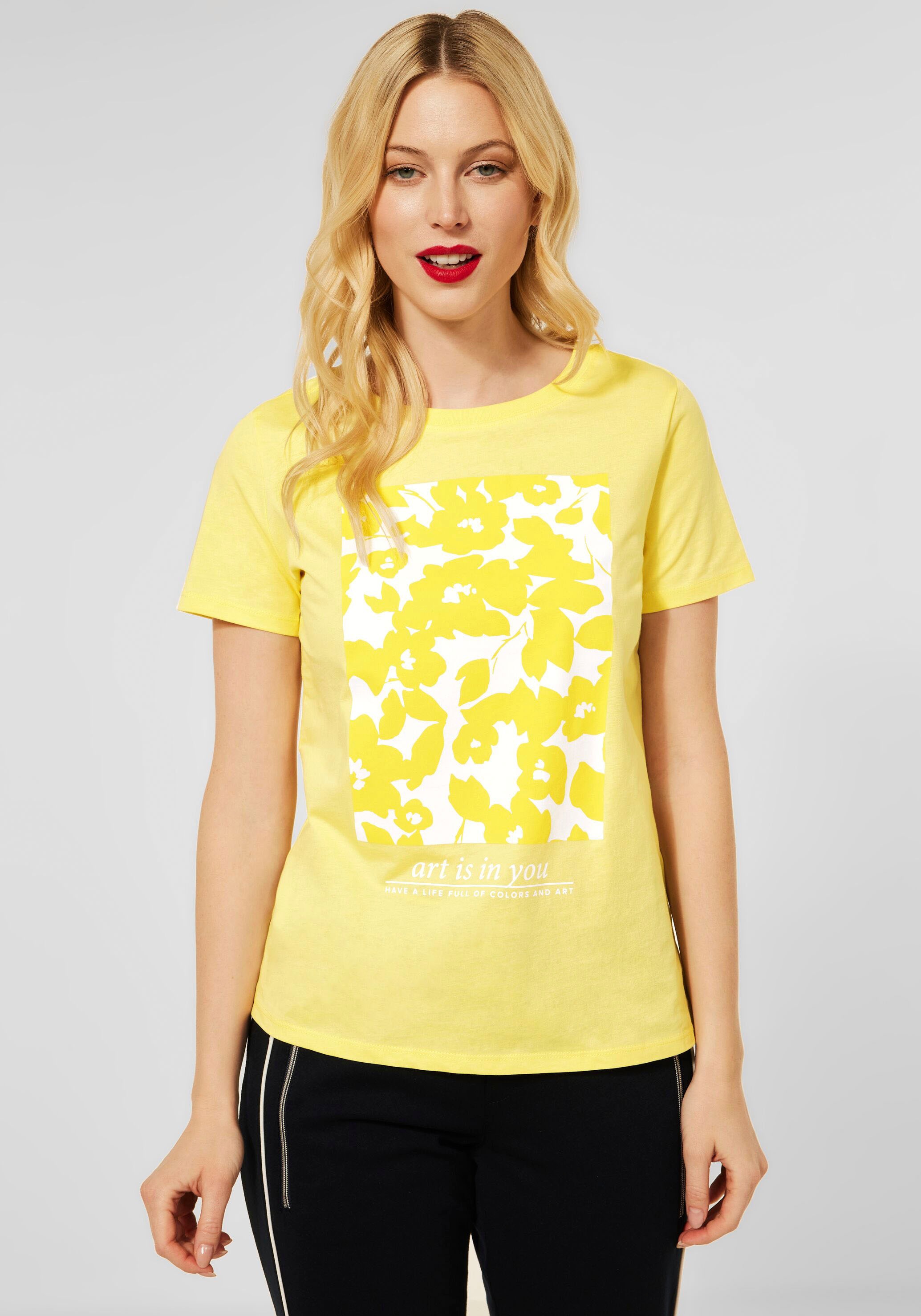 STREET ONE Rundhalsshirt, mit abstraktem Frontprint kaufen