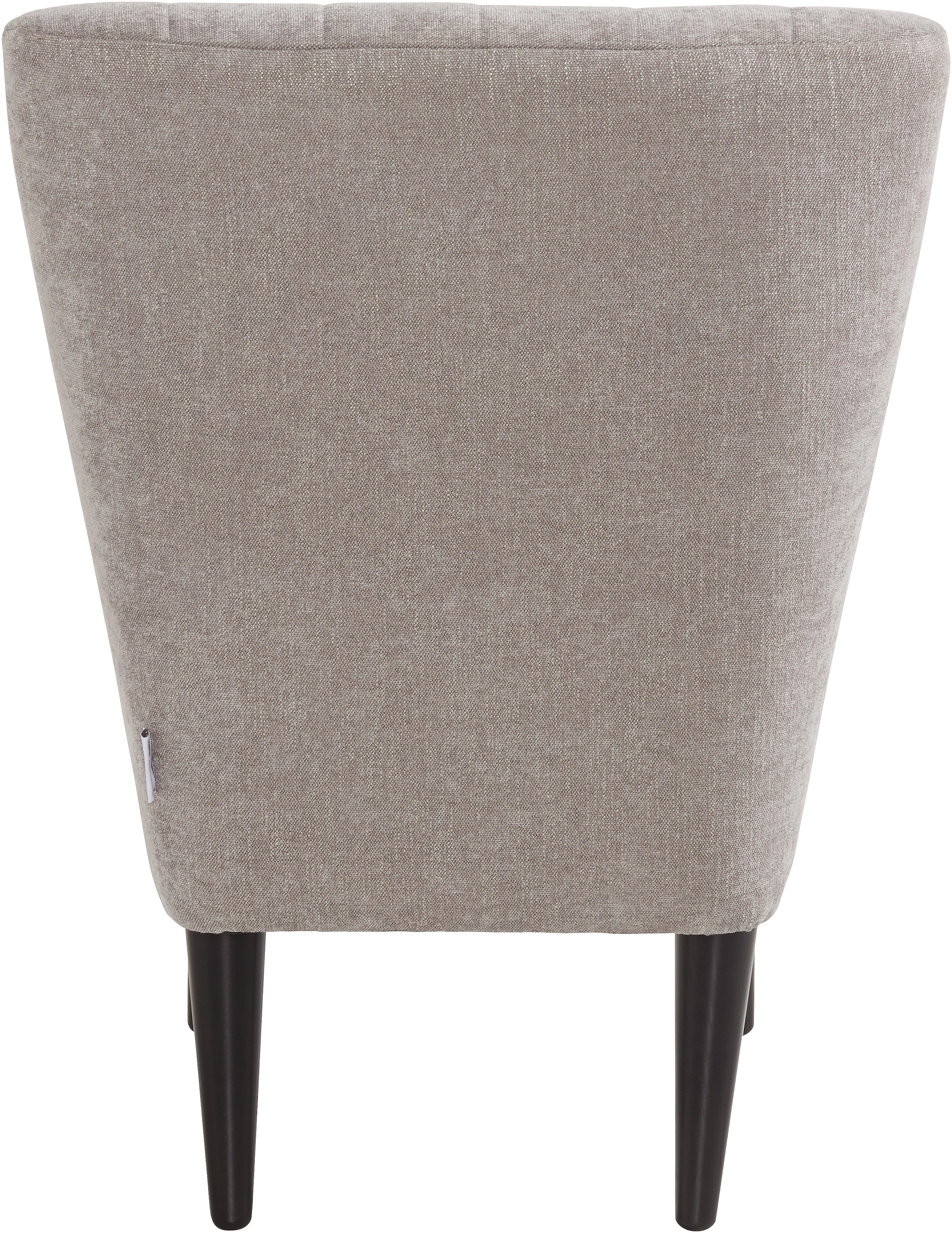 ATLANTIC home collection Cocktailsessel »Jan«, mit Wellenunterfederung, Massivholzfüsse