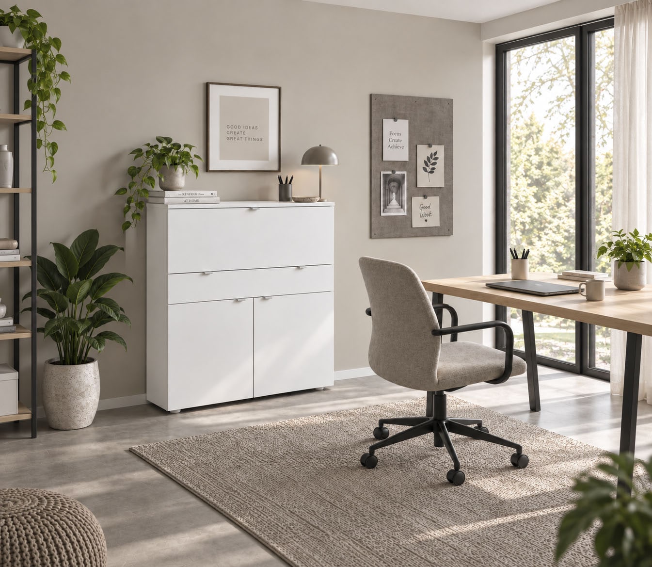 borchardt Möbel Secrétaire »Dolly« gain de place, bureau home-office, largeur 110 cm, fabriqué en Allemagne