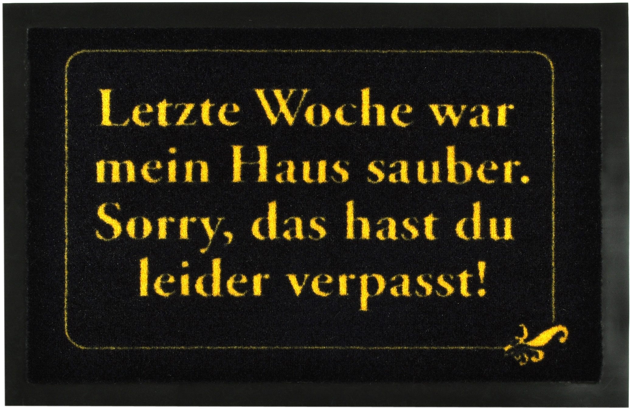 Image of HANSE Home Fussmatte »Haus sauber«, rechteckig, 7 mm Höhe, Lustige In- und Outdoor geeignet, mit Spruch, Schrift, Robust, Pflegeleicht, Rutschhemmend,Eingang bei Ackermann Versand Schweiz