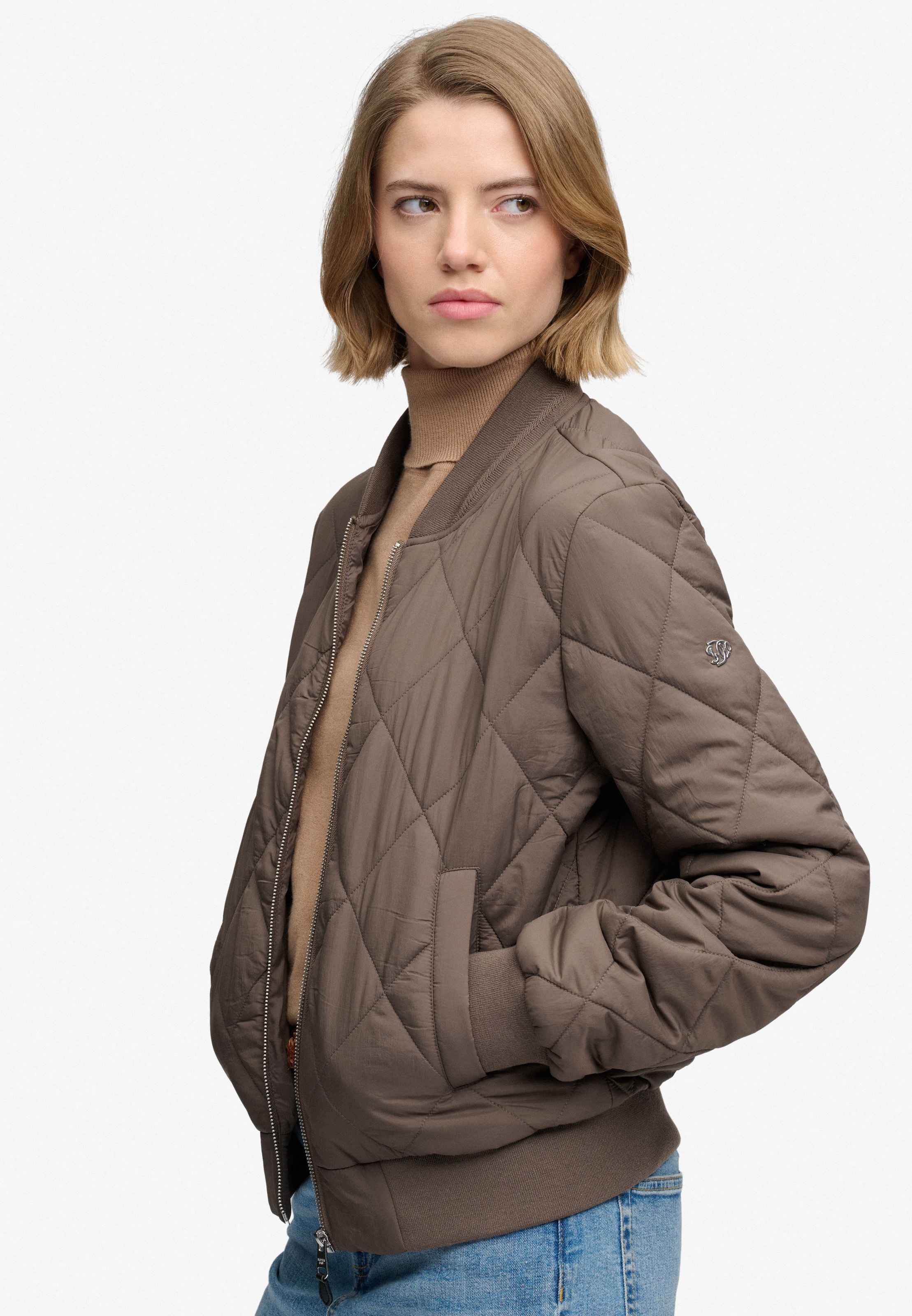 Superdry Bomberjacke »LINER BOMBER JKT« Kunstfaser, slim fit