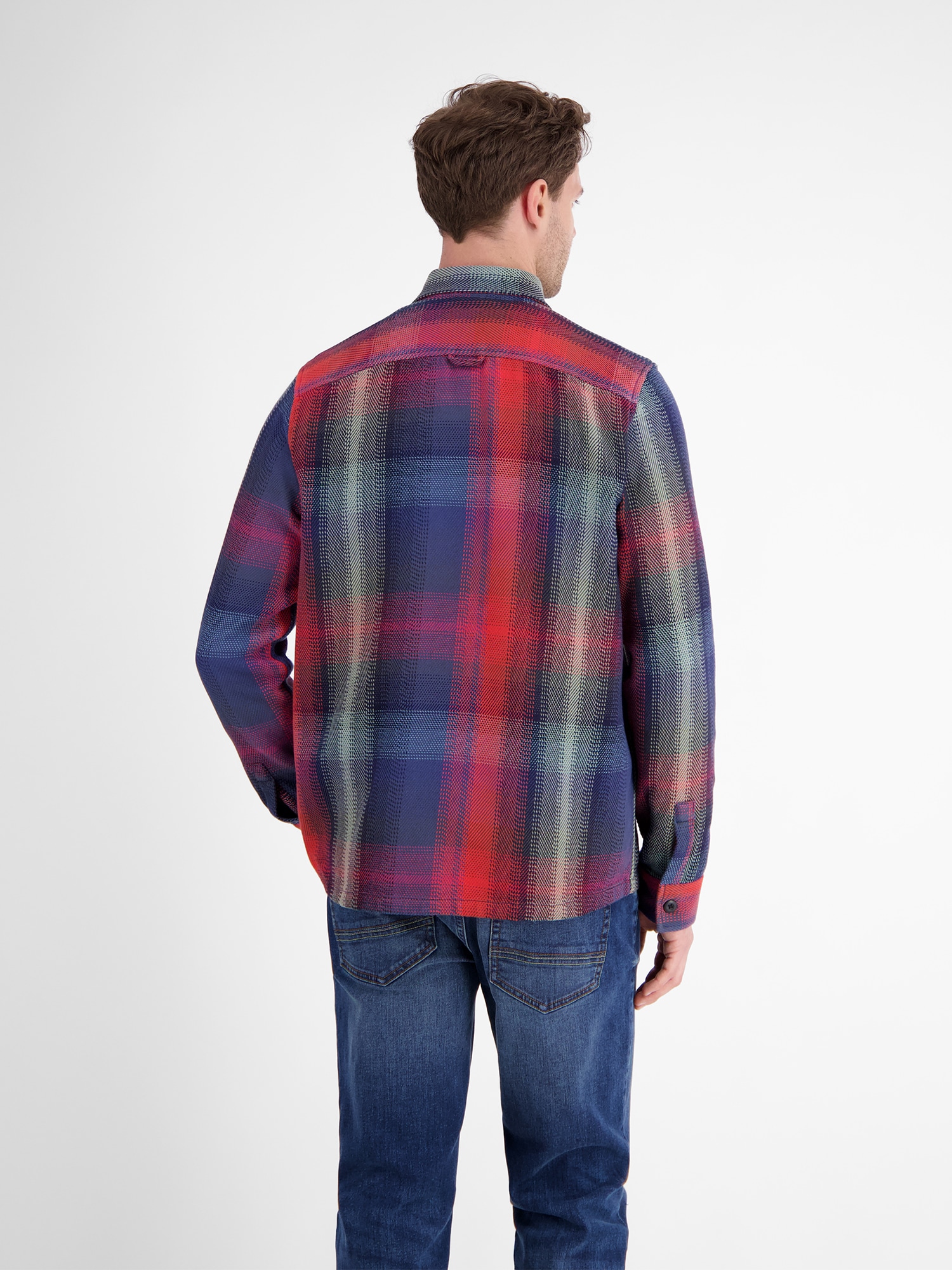 LERROS Karohemd »LERROS Hemdjacke im Holzfällerstil, robust, lässig, zeitlos«