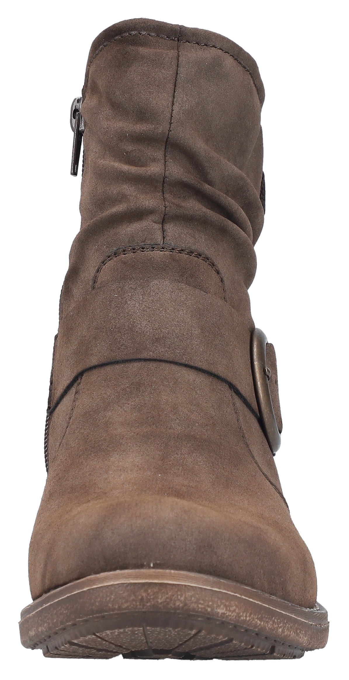 Rieker Bottines  Boots, Blockabsatz, slouchy Schaft und Innenreissverschluss