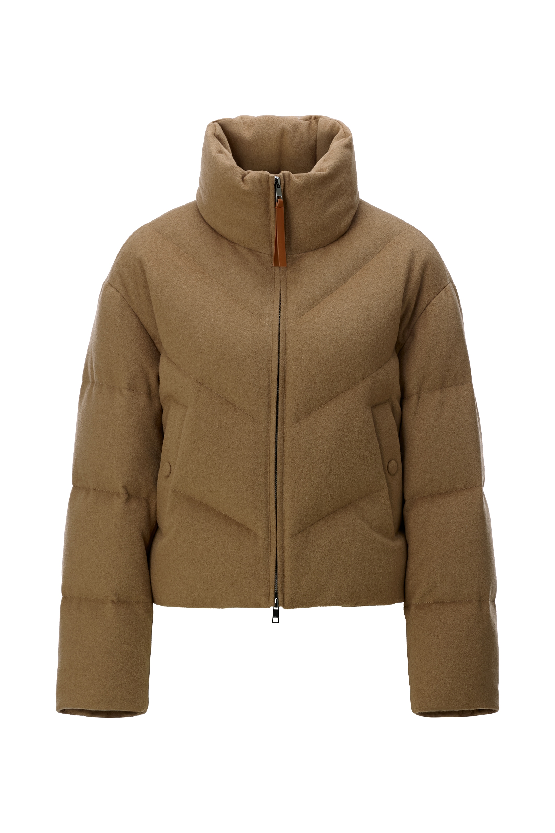 RICHROYAL Steppjacke ohne Kapuze aus Woll-Mix, Regular fit mit Stehkragen