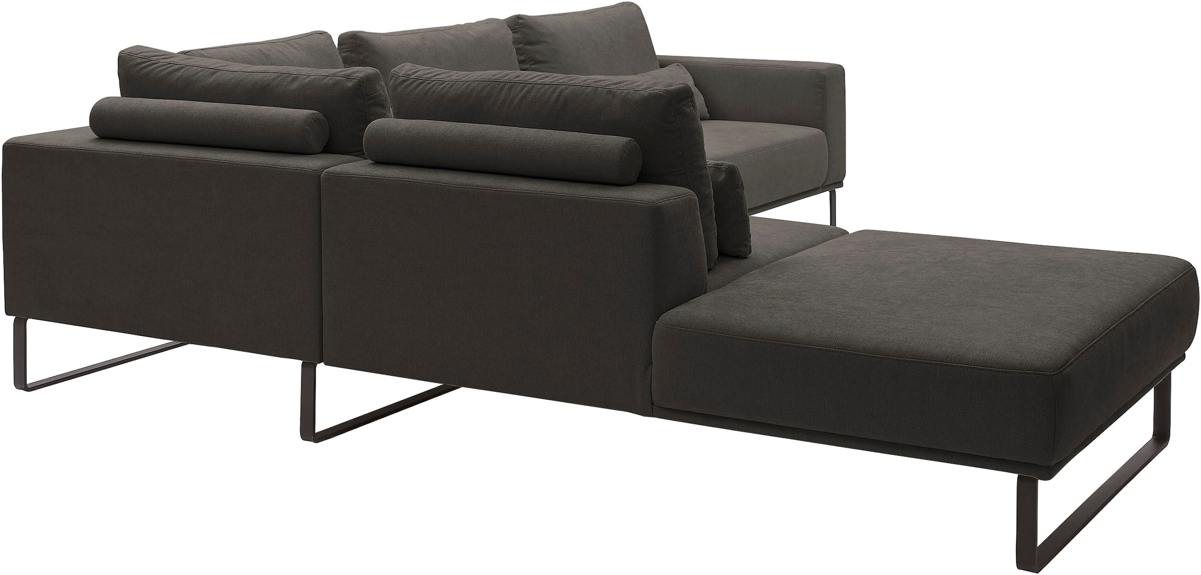 Musterring Canapé d'angle »JustB! PM100 Federkern & Kaltschaum, bequem, Breite 308cm, L-Form« avec réglage de la profondeur d'assise et coussin, avec patin en métal, dimensions 290x308 cm