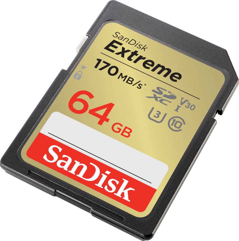 Sandisk Speicherkarte »Extreme 64GB«, (UHS Class 3 170 MB/s Lesegeschwindigkeit)