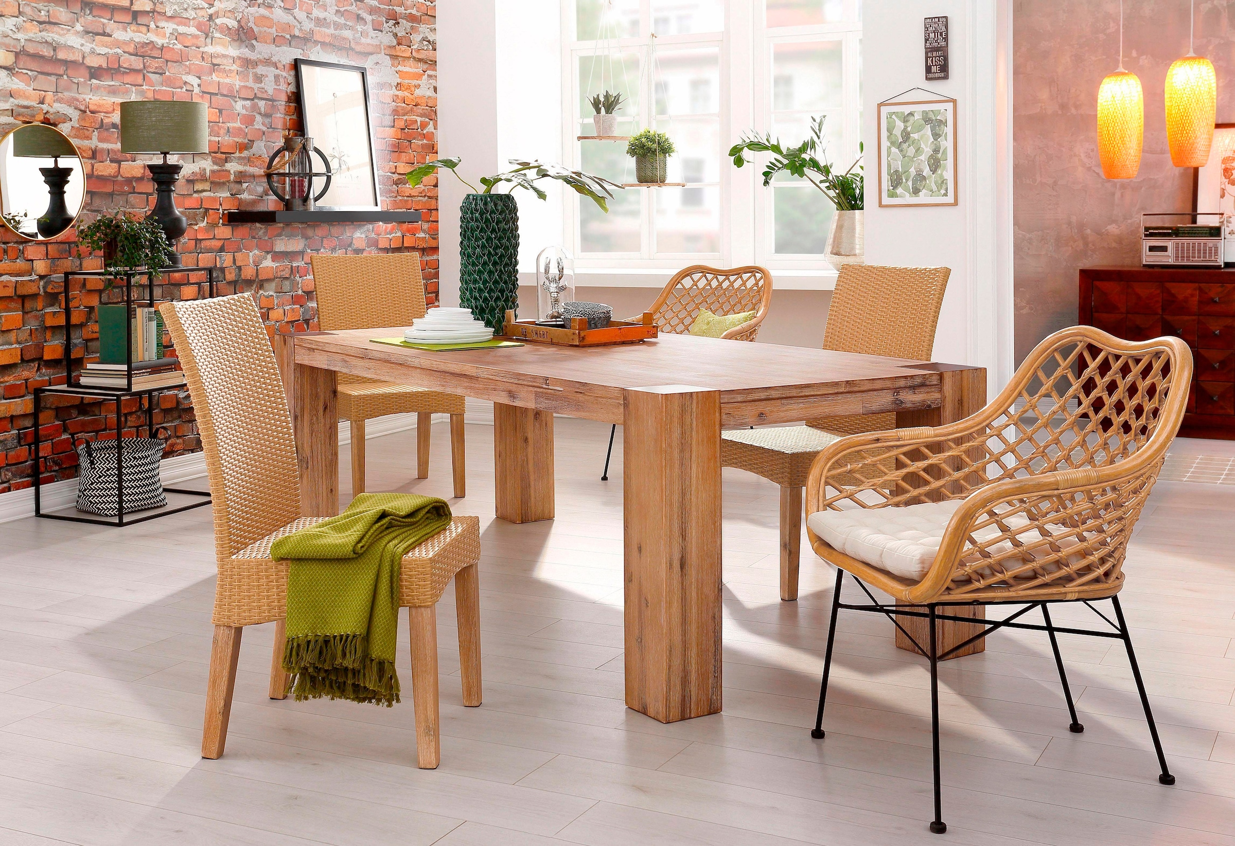 Komar Vliestapete »Vlies  - Bricklane - Grösse 368 x 248 cm« bedruckt glatt Wohnzimmer, Schlafzimmer