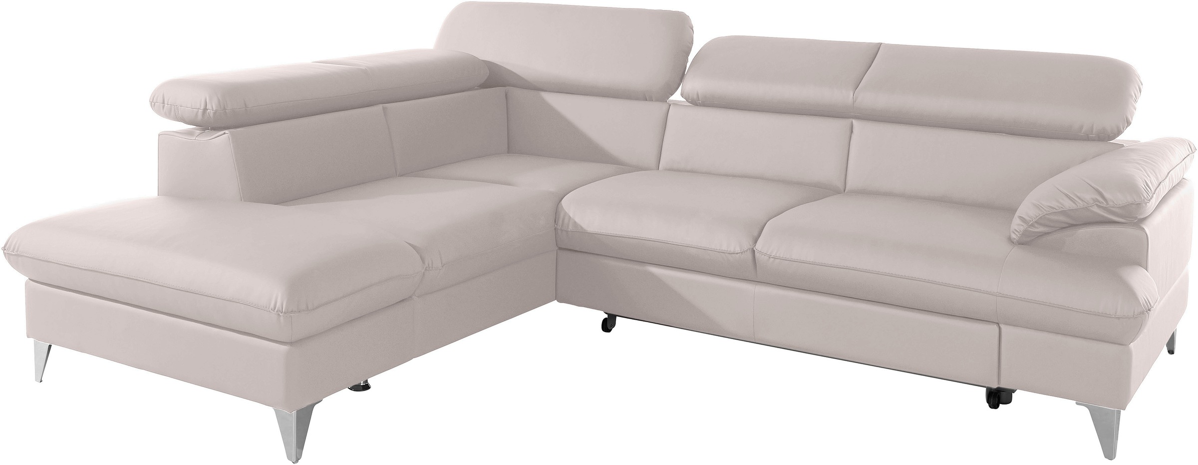COTTA Ecksofa »Caluso L-Form«, inklusive Kopfteilverstellung, wahlweise mit Bettfunktion