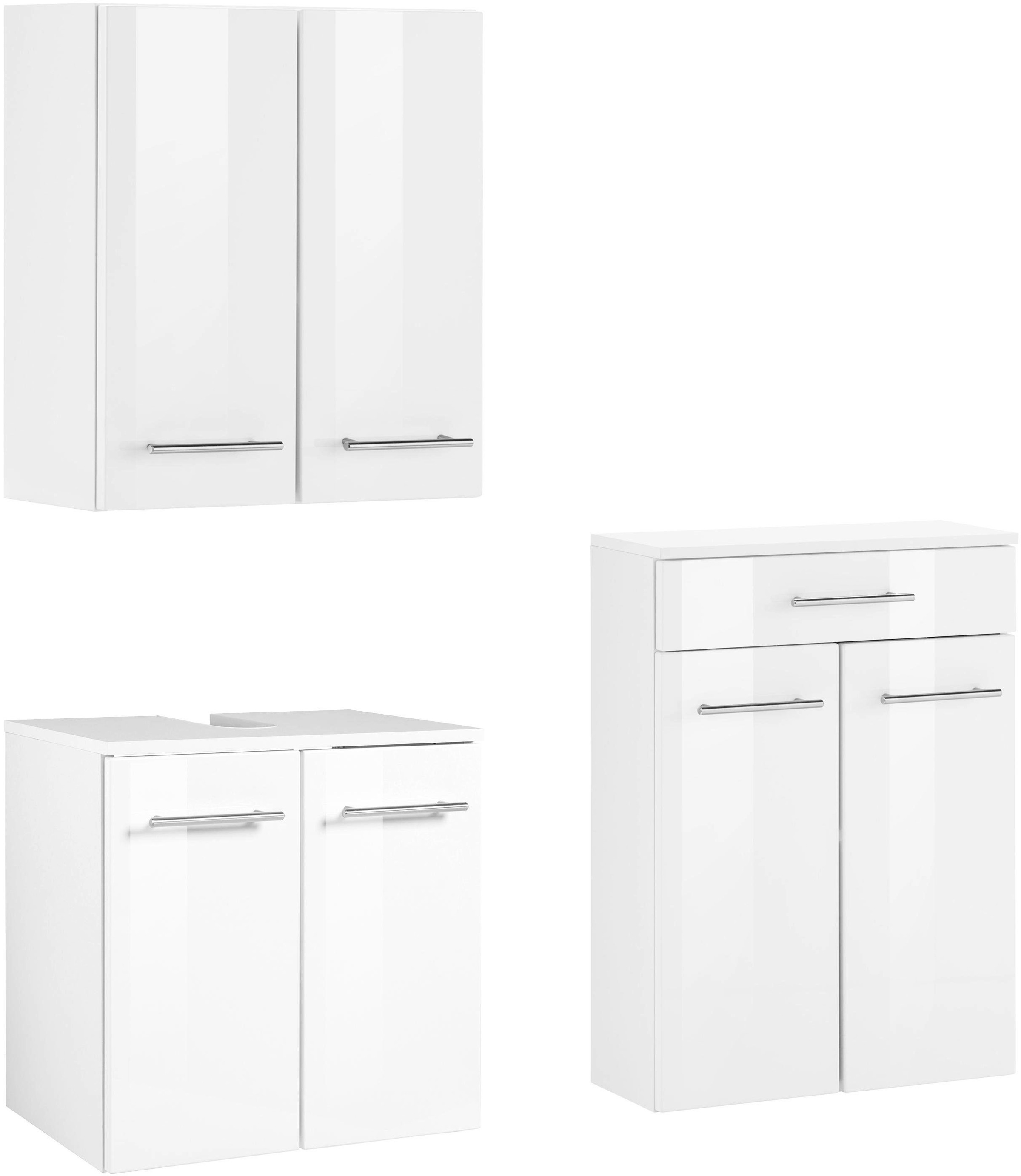 Image of HELD MÖBEL Badmöbel-Set »Venedig«, (3 St.), Waschbeckenunterschrank (Breite 50 cm), Hängeschrank, Unterschrank bei Ackermann Versand Schweiz