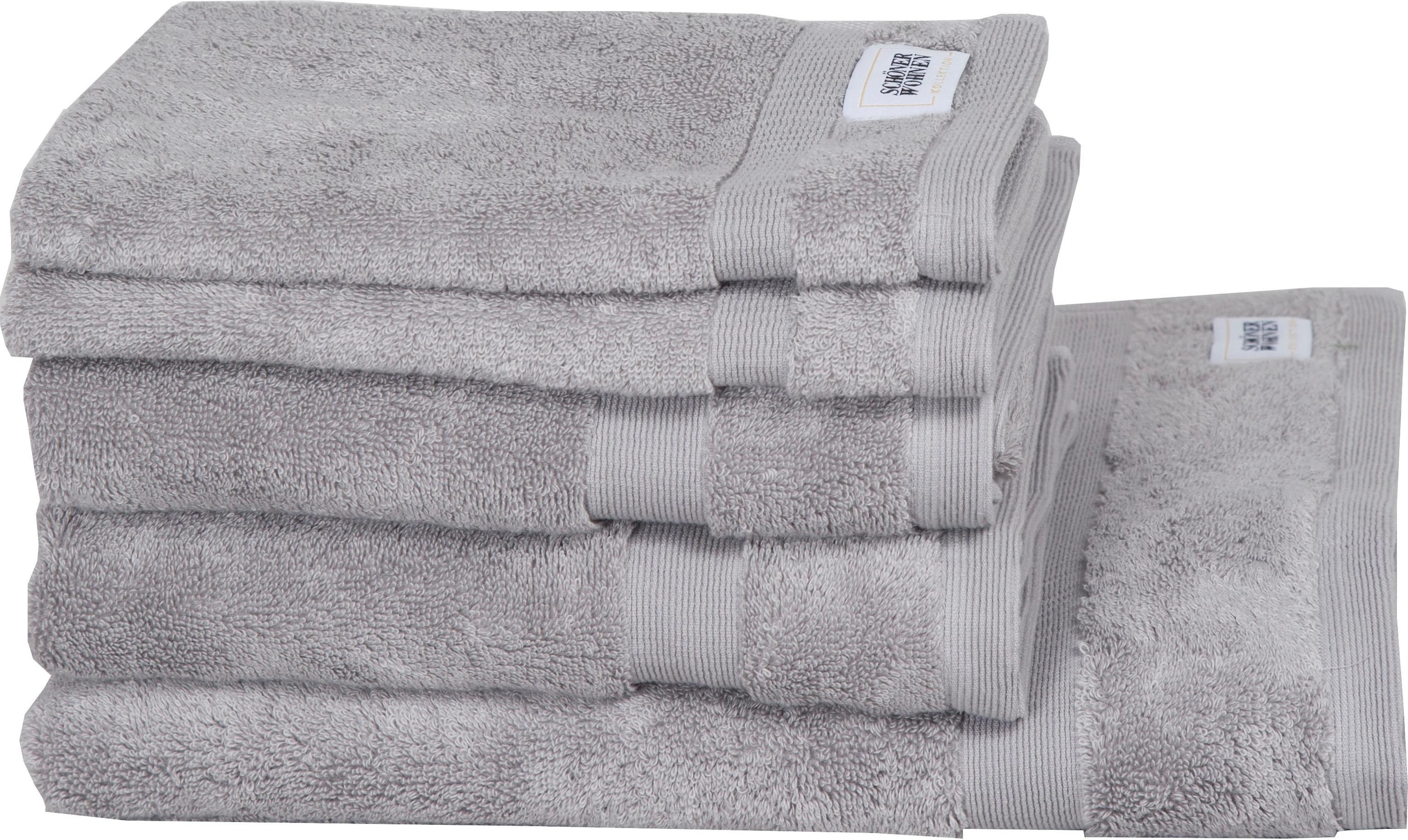 Image of SCHÖNER WOHNEN-Kollektion Handtuch Set "Cuddly" schnell trocknende Airtouch-Qualität