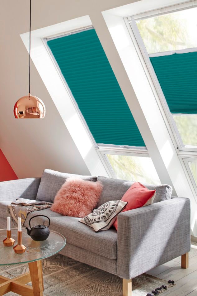 ♕ sunlines Dachfensterplissee auf TL«, Style »StartUp Honeycomb mit verspannt, Lichtschutz, versandkostenfrei Führungsschienen