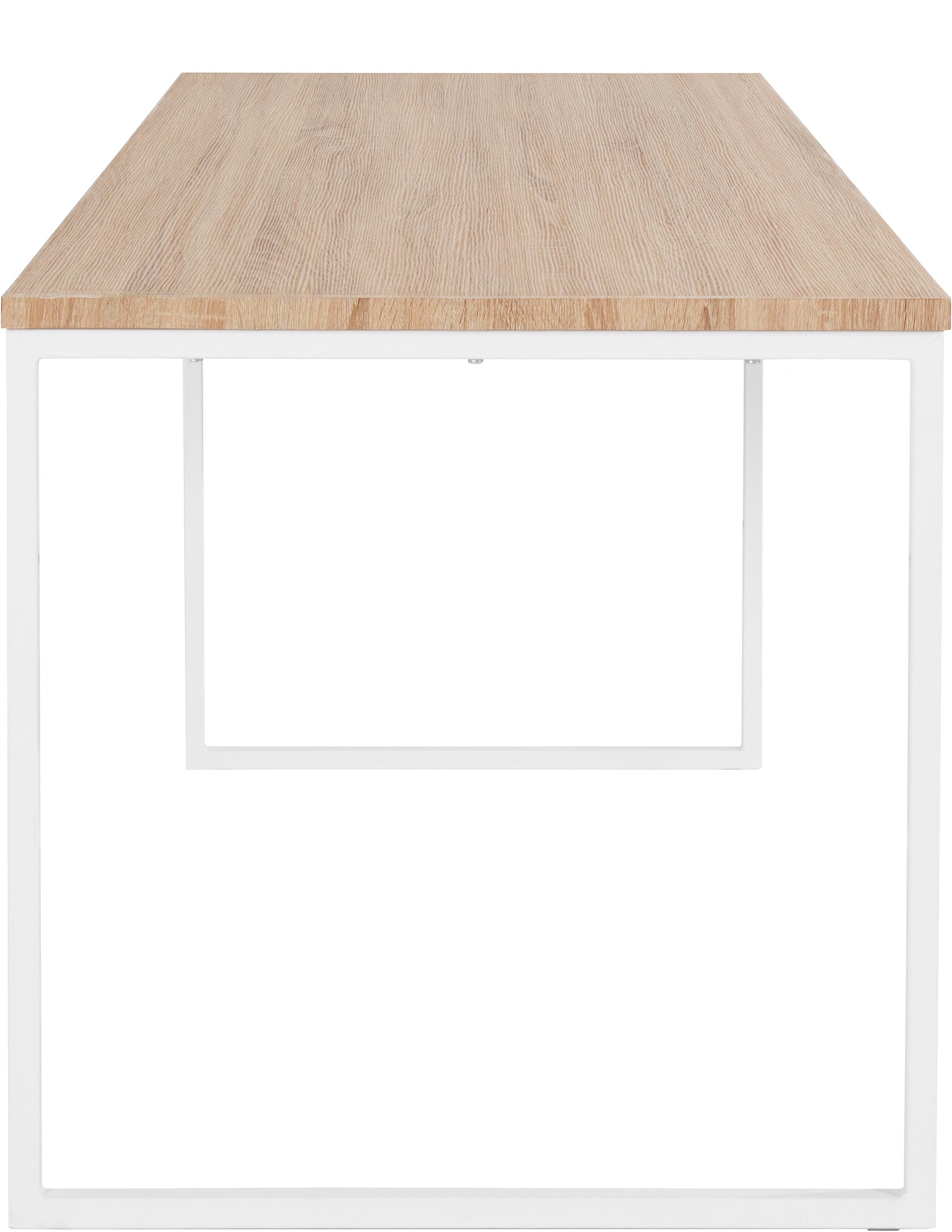 andas Esstisch »Hulsig« 1 Stk. tlg. mit Tischplatte in einer Holzoptik und fühlbare Struktur, Höhe 76 cm