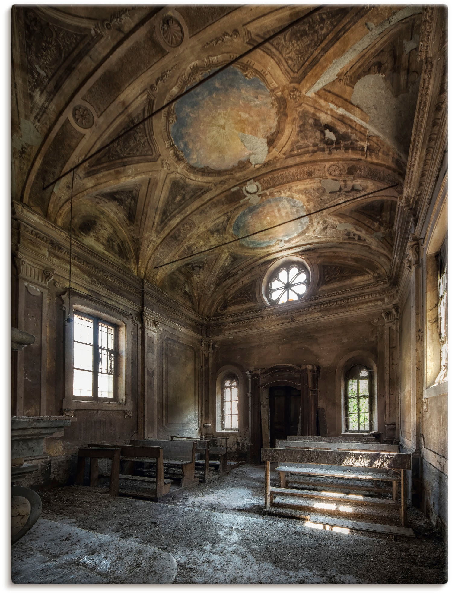 Image of Artland Wandbild "Lost Place Alte Kirche Architektur" Gebäude 1 Stk. tlg. als Alubild, Leinwandbild in verschied. Grössen
