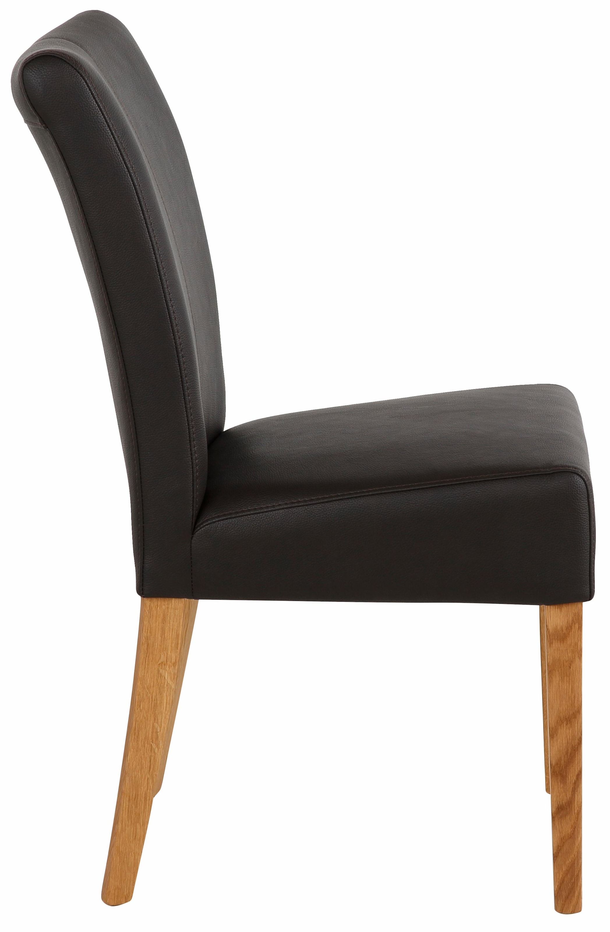 Home affaire Esszimmerstuhl »Queen Polsterstuhl BESTSELLER«, (Set), 6 St., Kunstleder, verschiedene Bezüge, Gestell Massivholz