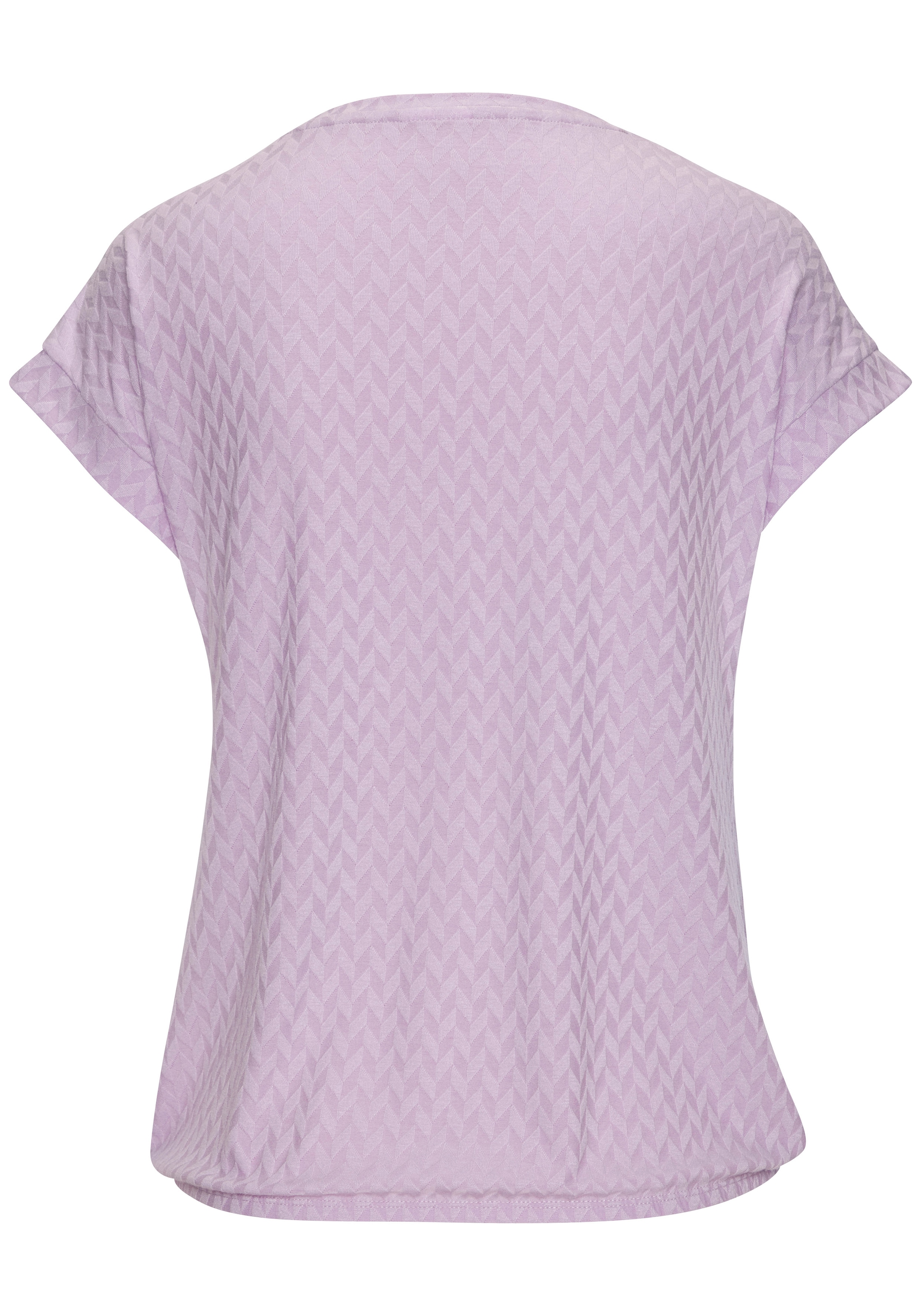 Vivance Kurzarmshirt »mit modischem Jacquard-Muster« aus hochwertiger Qualität mit Viskose