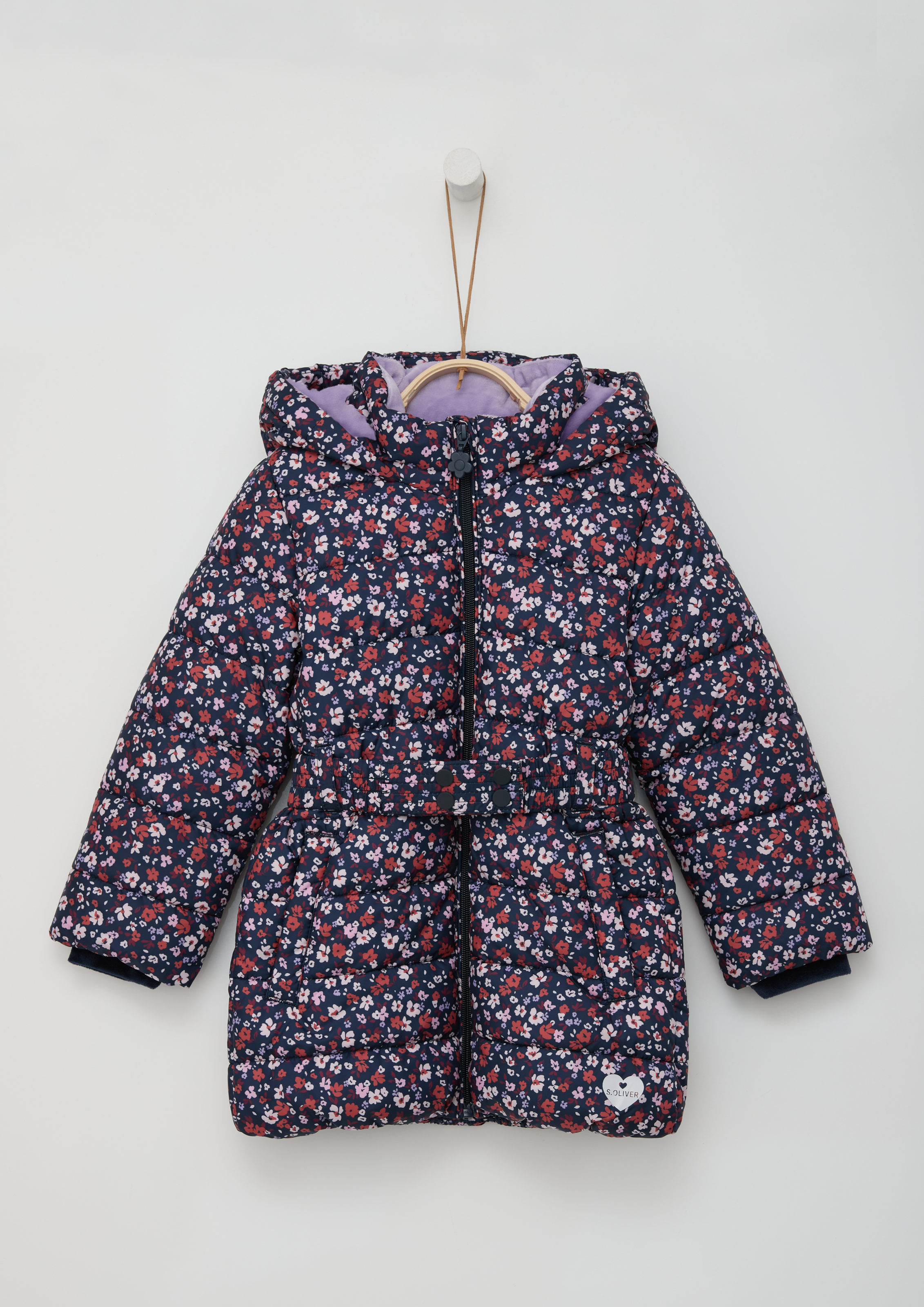 Outdoorjacke, mit Kapuze, mit All-Over Print und Kapuze