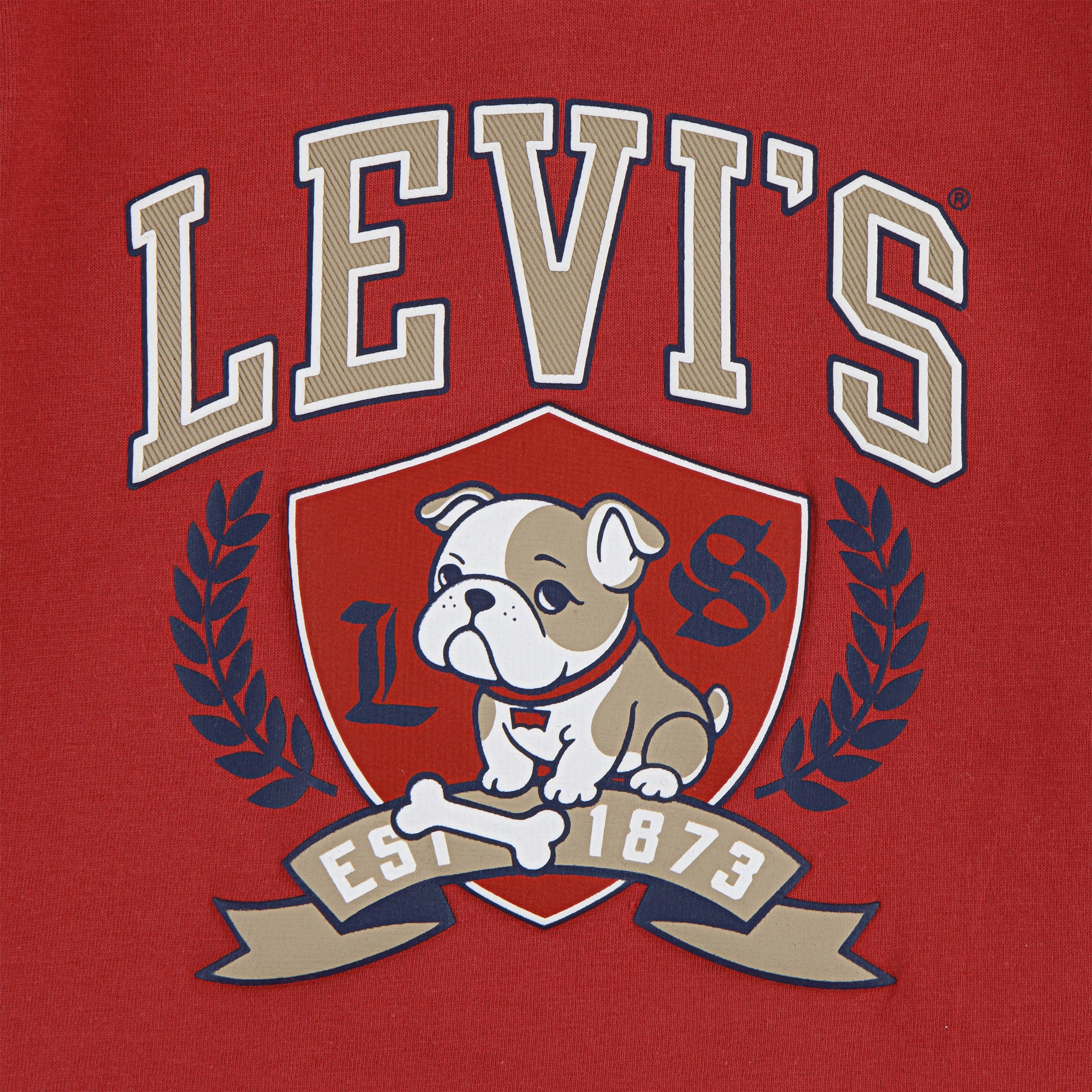 Levi's® Kids Langarmshirt »LVB LOGO BULLDOG CREST T«, mit Tierprint