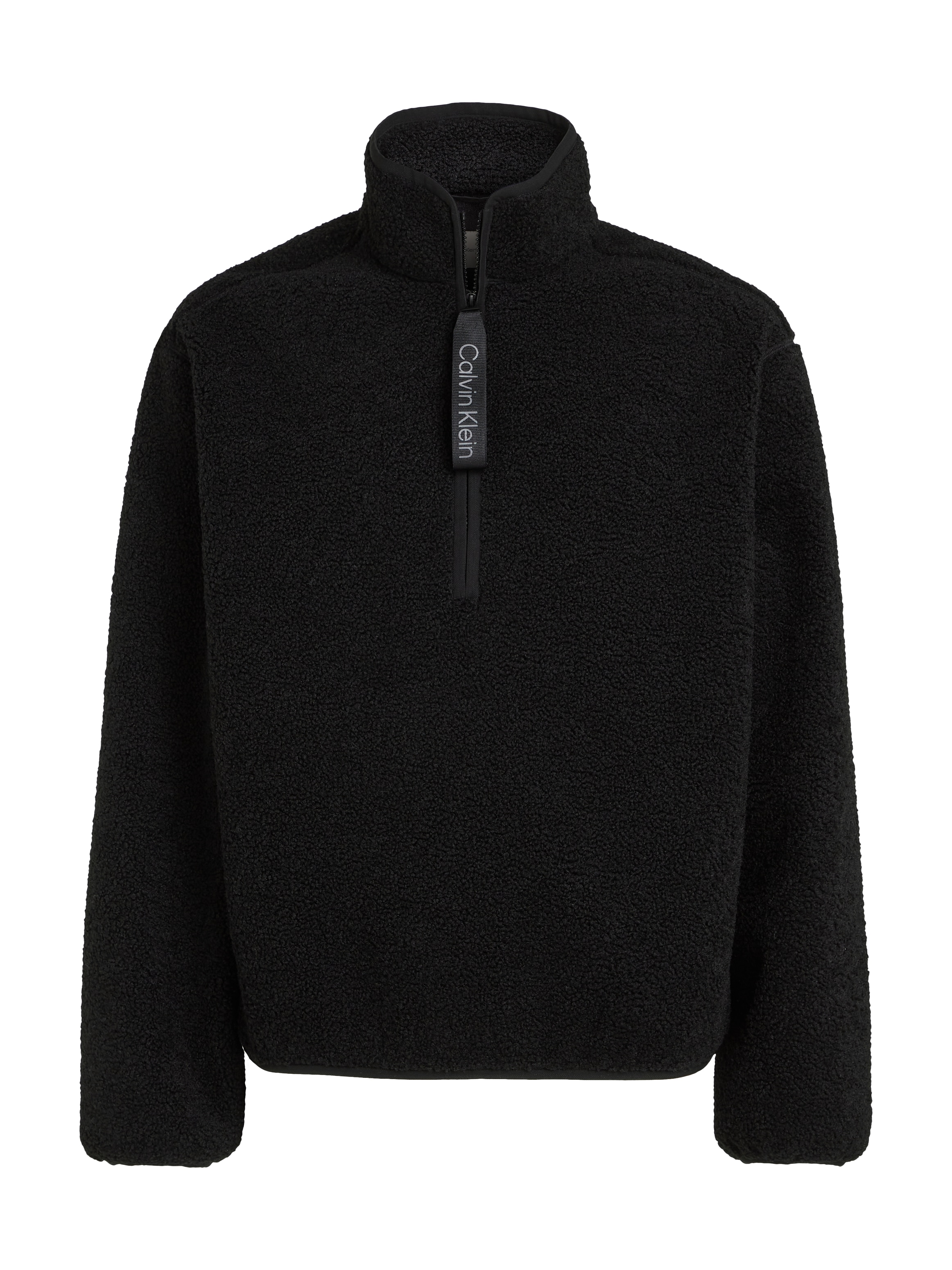 Calvin Klein Jeans Veste en peluche »HALF ZIP SHERPA« avec inscription logo