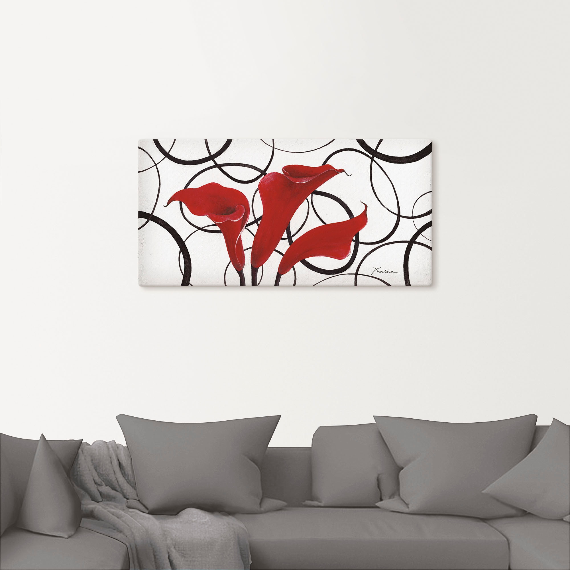 Artland Wandbild »Callas«, Blumen, (1 St.), als Leinwandbild, Wandaufkleber in verschied. Grössen
