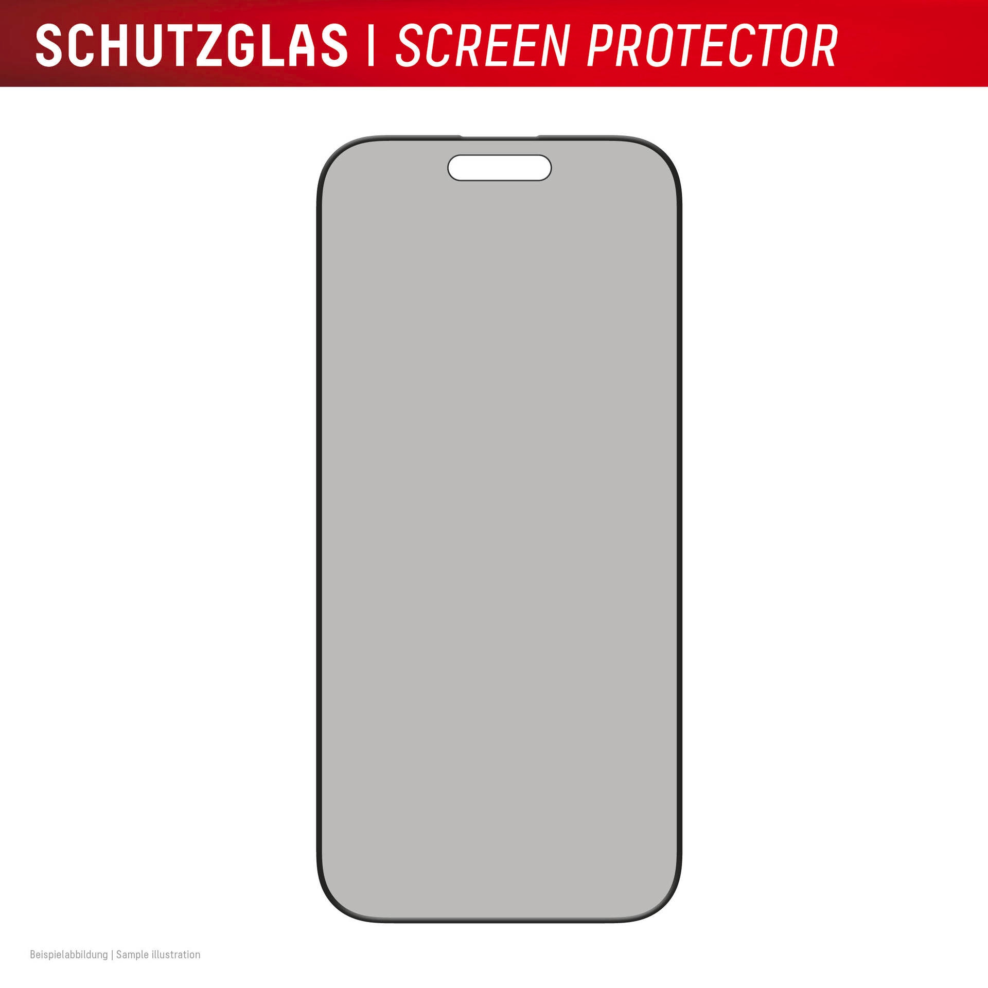 Displex Verre de protection d'écran »Privacy Glass Full Cover« für Apple iPhone 16 Pro Max 1 cuis tlg. Displayschutzfolie, Schutzfolie, Bildschirmschutz, kratz- & stossfest
