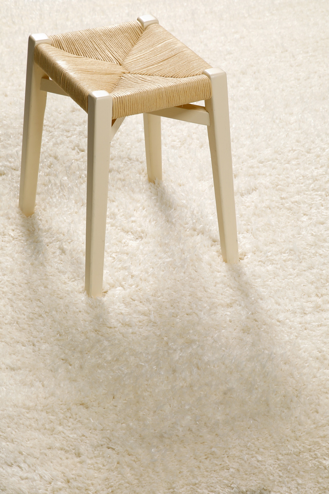 Homie Living Teppich »Parma«, quadratisch, 50 mm Höhe, Hochflor, gewebt, kuschelig, uni, Wohnzimmer, Schlafzimmer, Esszimmer