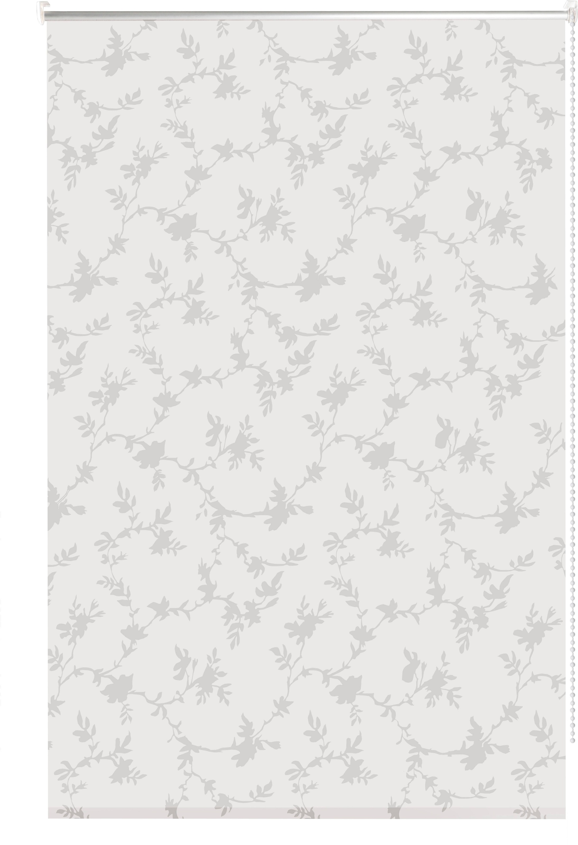 Image of my home Rollo »Tina«, Lichtschutz, ohne Bohren, freihängend, Fixmass, Klemmfix, Ausbrenner, Blumen, Ranken, floral, Klemmträger bei Ackermann Versand Schweiz