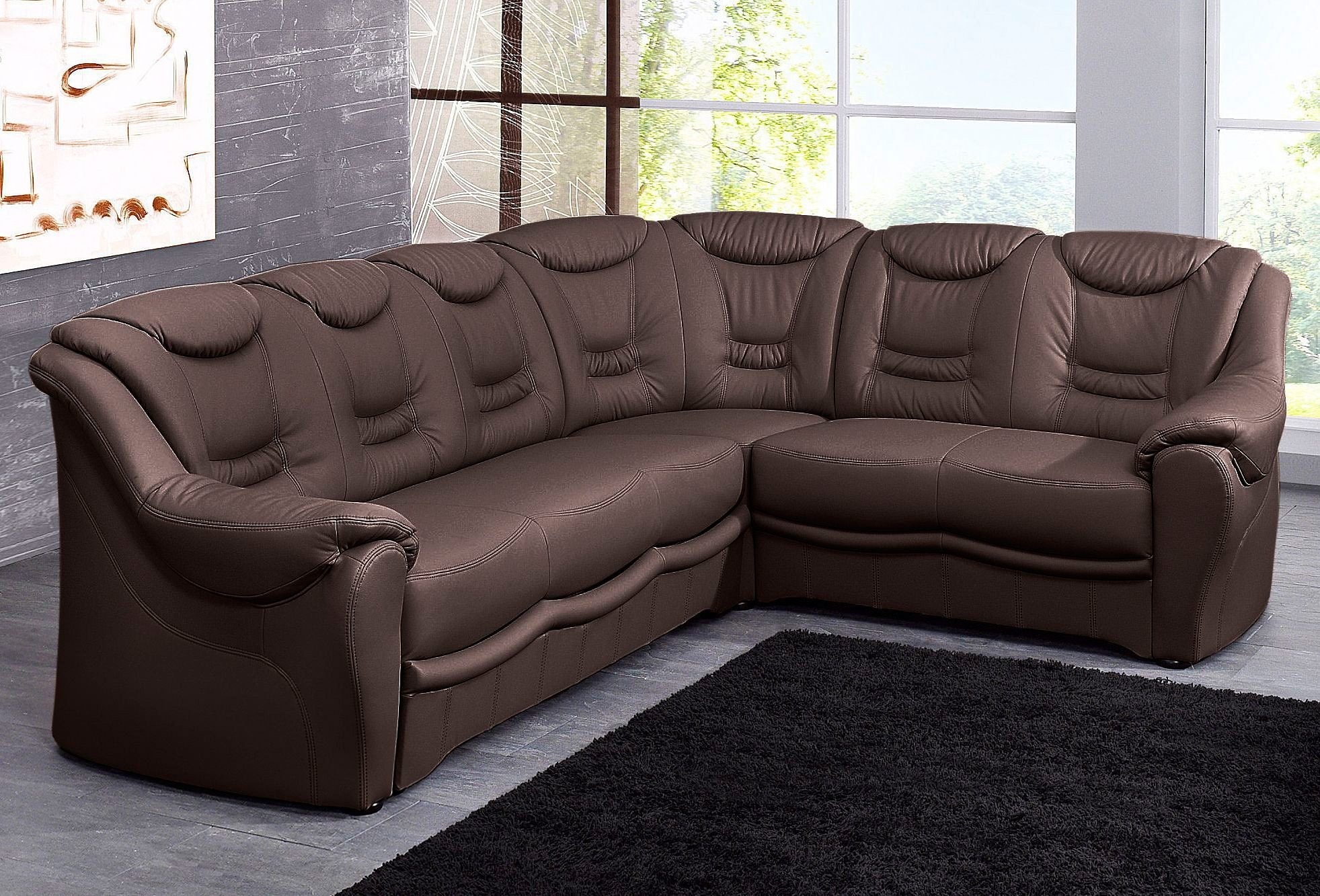 sit&more Ecksofa »Bansin L-Form«, wahlweise mit Bettfunktion