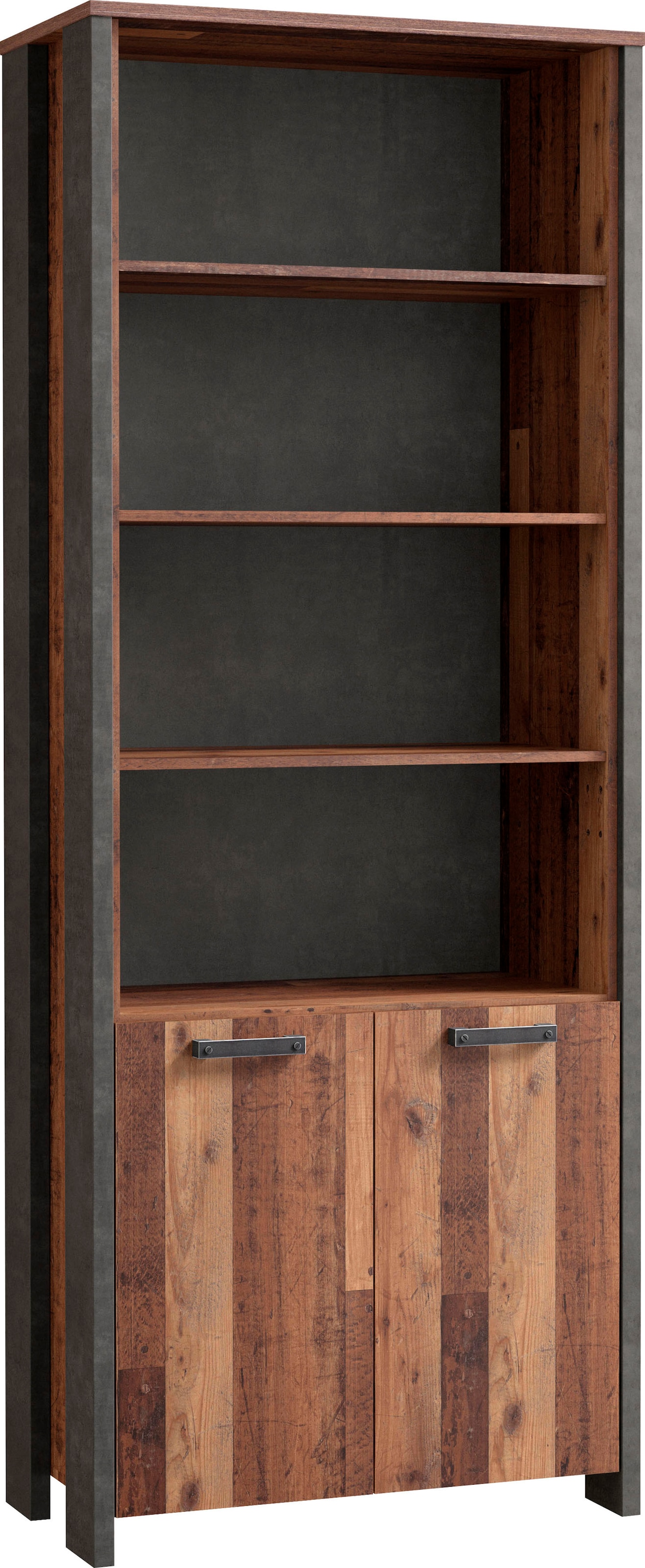 FORTE Aktenregal »Clif« Bücherregal, Breite 86 cm, viel Stauraum mit 2 Türen