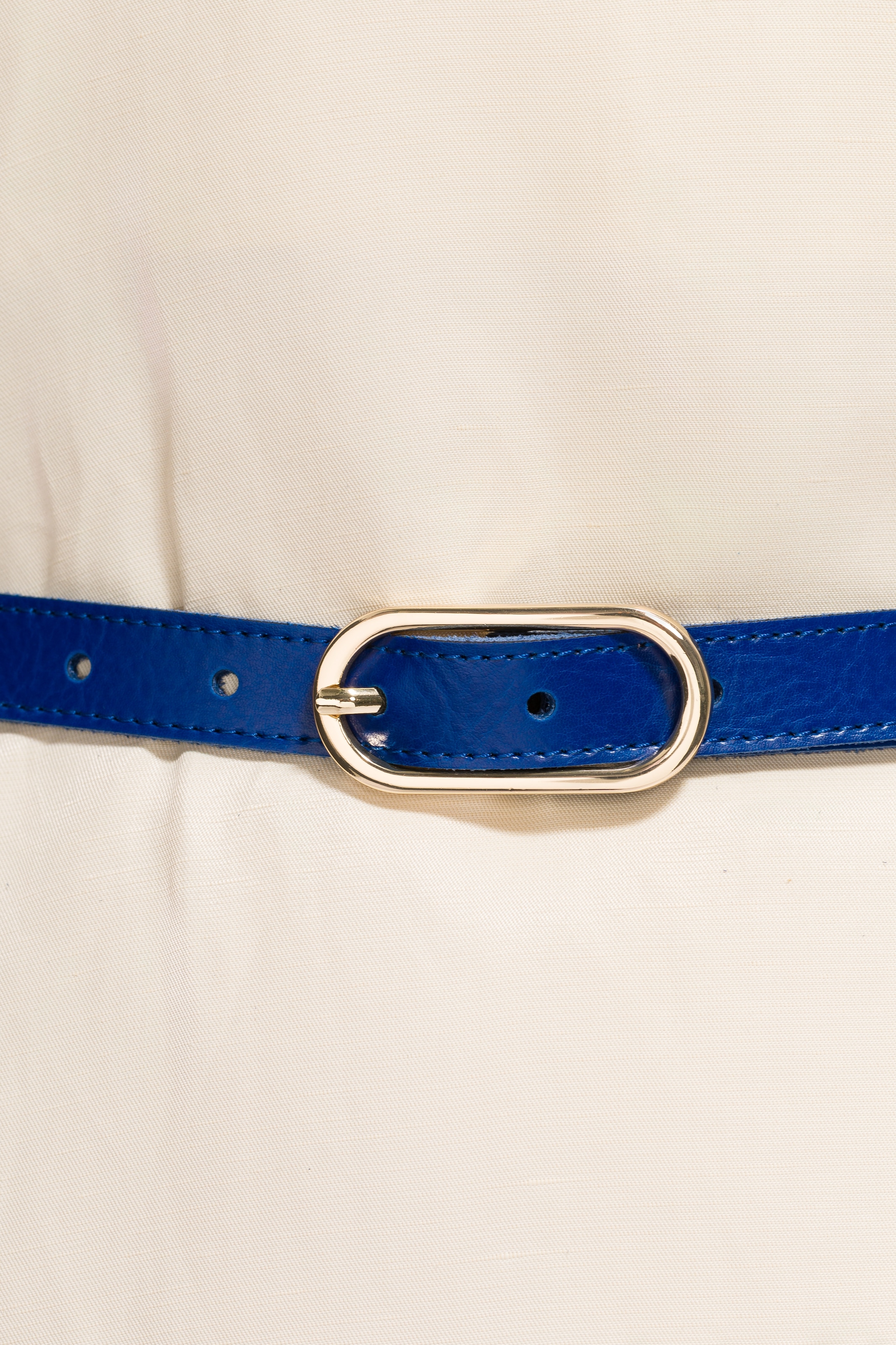 Tamaris Ceinture en cuir »"Claudia Gold"« avec boucle étroite, 2 cm de large, en cuir de vache, uni