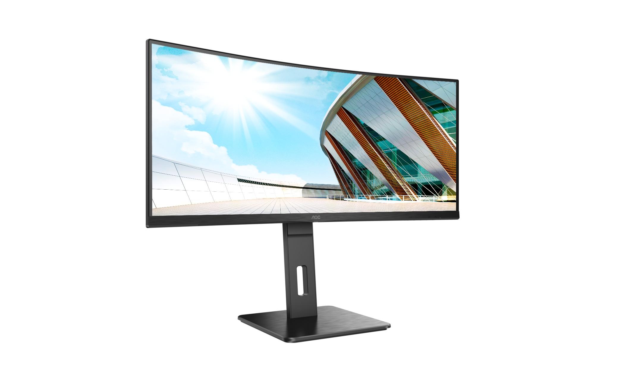AOC Curved-LED-Monitor »CU34P2A«, 86,02 cm/34 Zoll, 3440 x 1440 px, UWQHD, 1 ms Reaktionszeit, 100 Hz