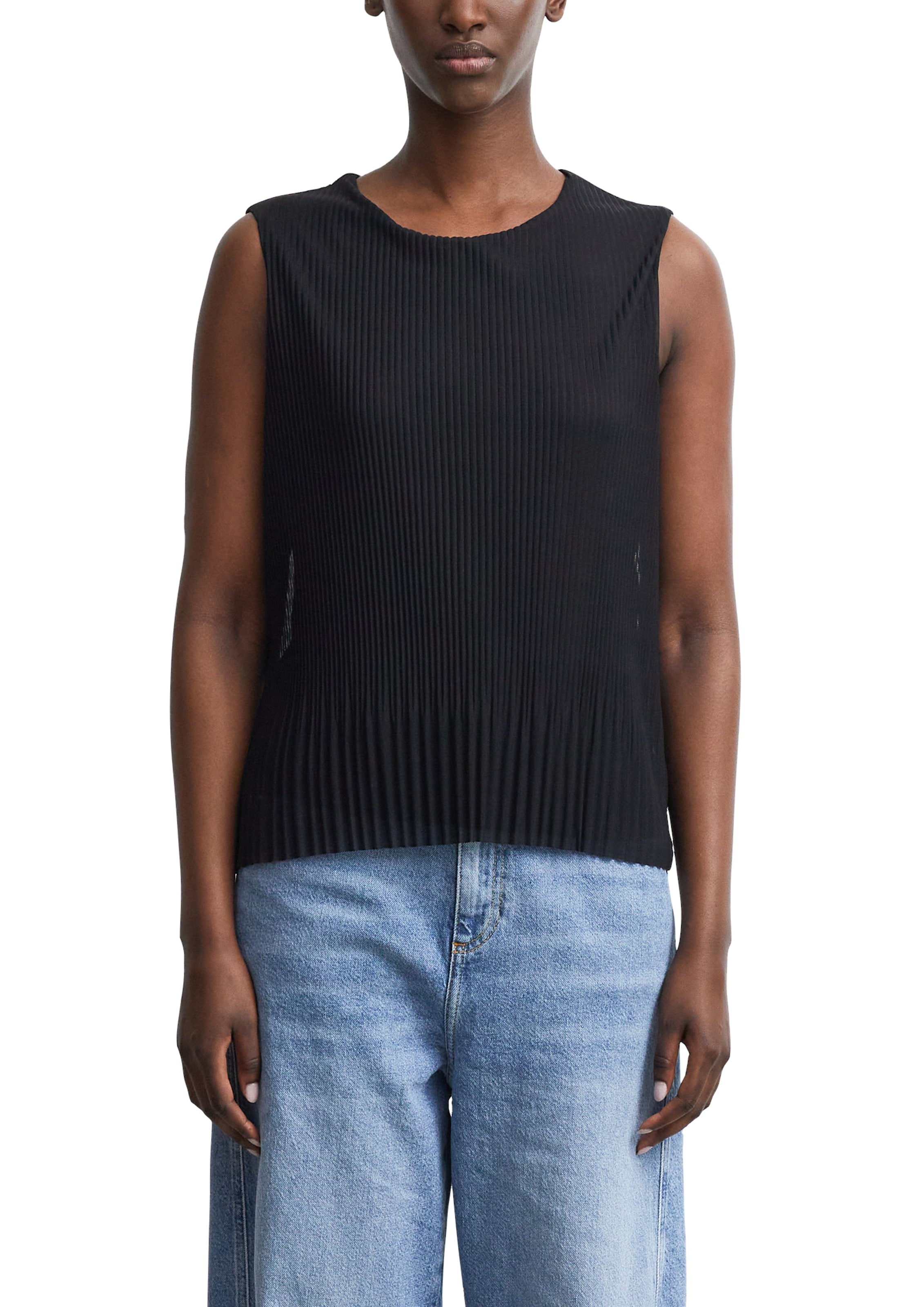 Image of Comma T-Shirt Sommertop mit feiner Struktur