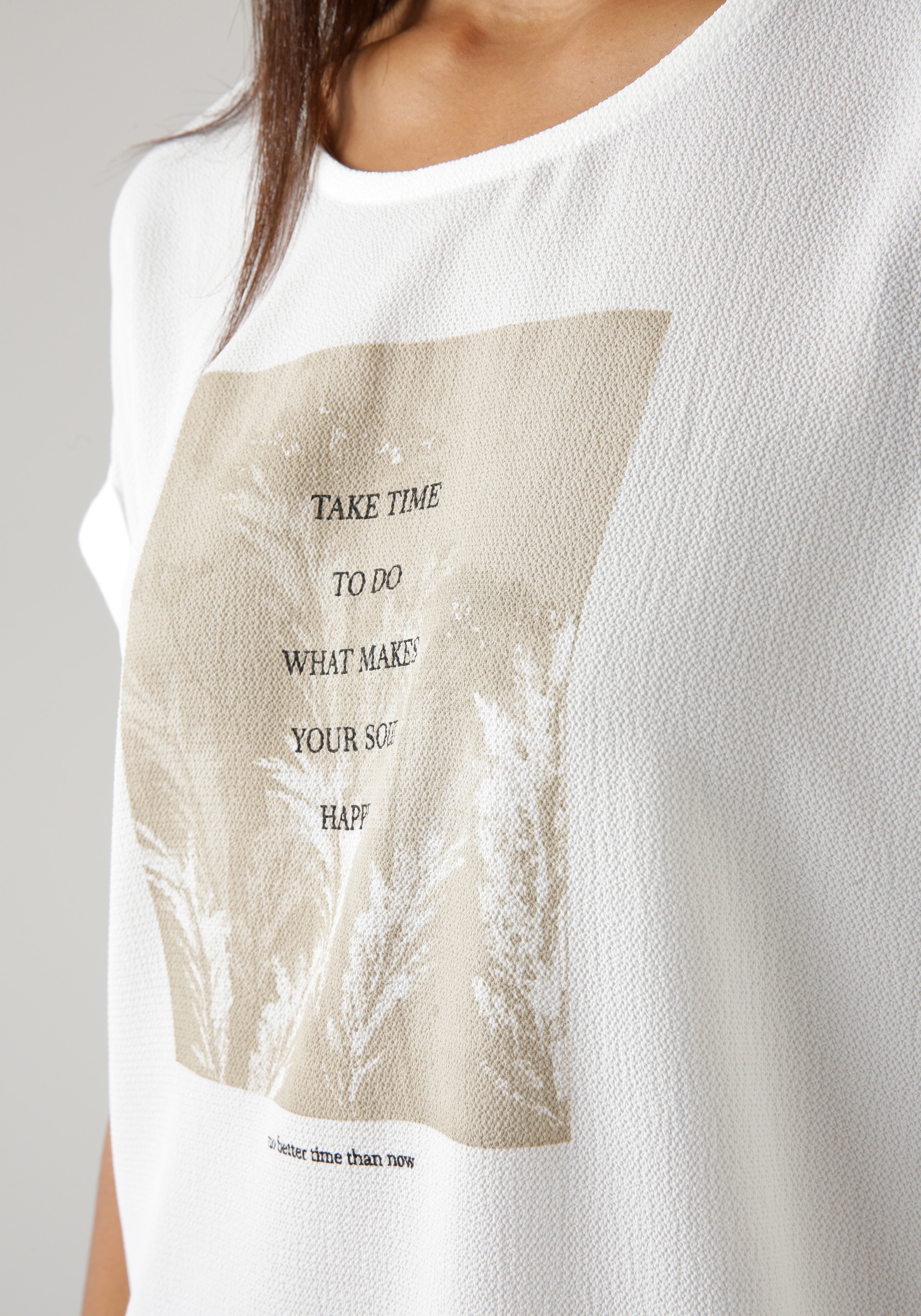 Aniston SELECTED Shirtbluse, mit angeschnittenen Ärmeln