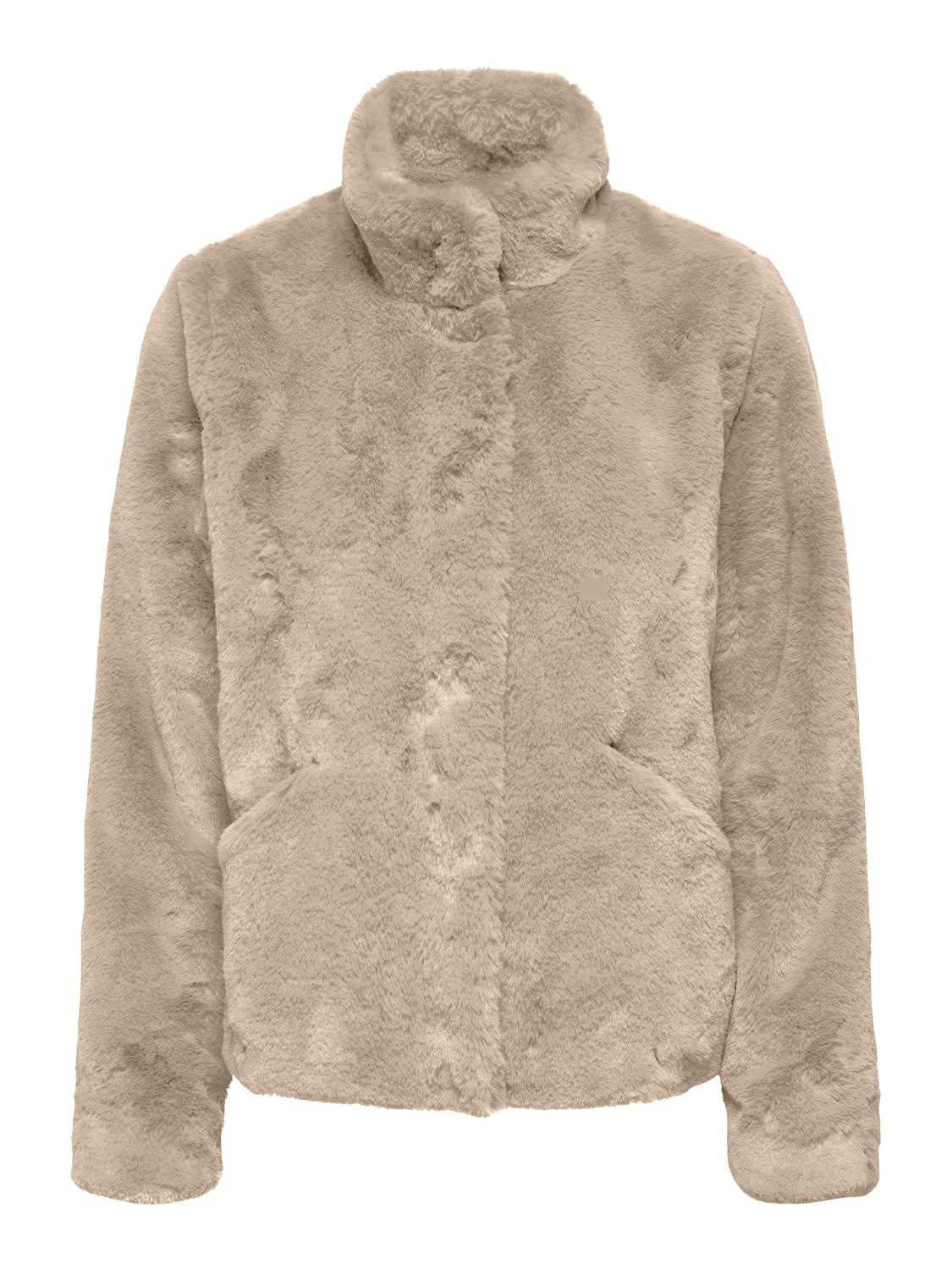 ONLY Fellimitatjacke »ONLNEWVIDA LIFE FAUX FUR JACKET OTW CC« ohne Kapuze Kunstfaser,