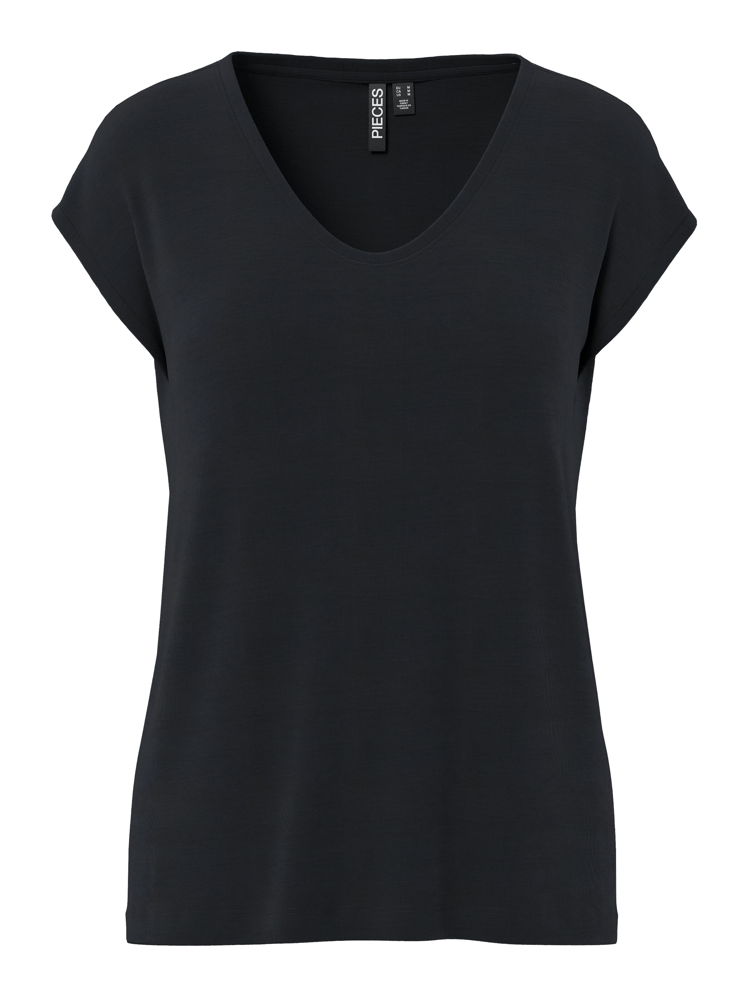 pieces T-shirt à manches courtes »PCKAMALA TEE NOOS BC« Materialmix, regular fit