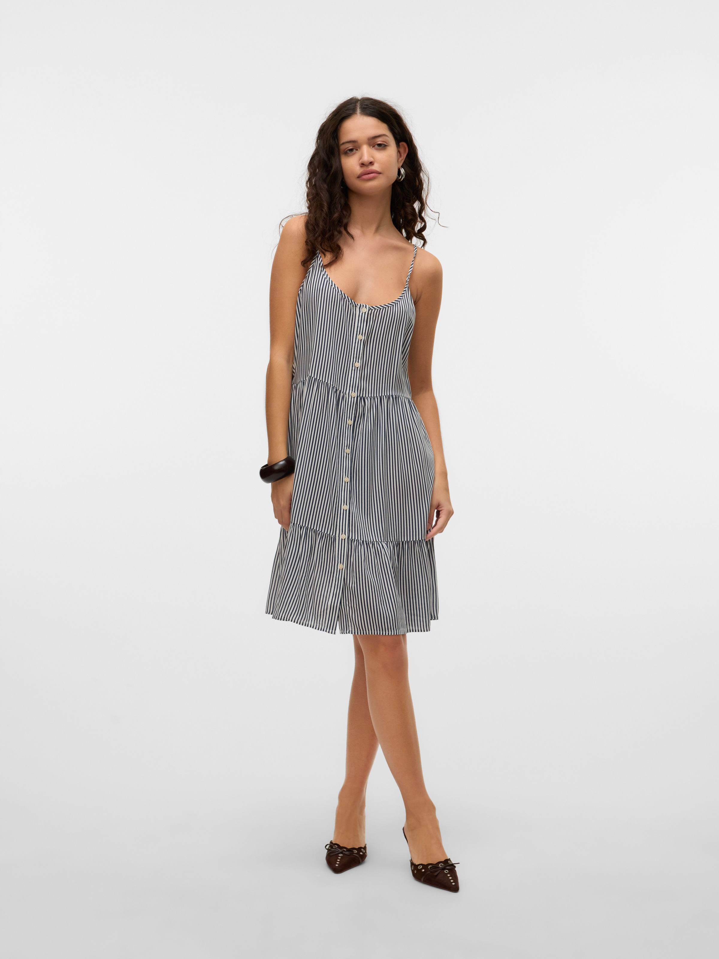 Vero Moda Trägerkleid »VMBUMPY SHORT SINGLET DRESS WVN GA NOOS« Sommerkleid,