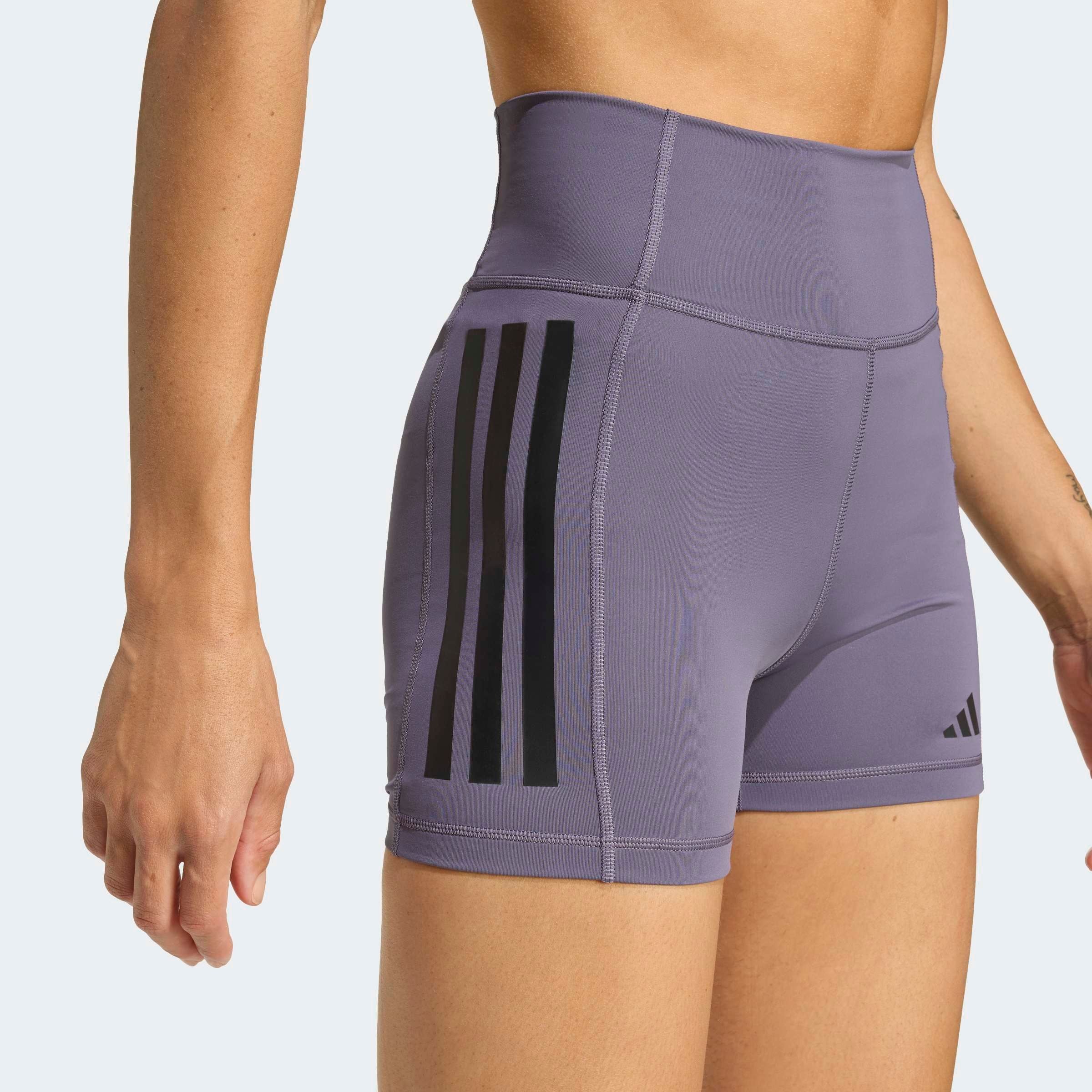 adidas Performance Short »OPTIME 3-STREIFEN KURZE LEGGINGS«  style sportif, pour le sport, avec élasthanne, matière légère